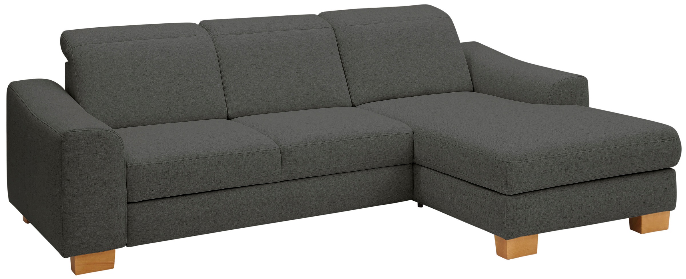 Home affaire Ecksofa »Dundee L-Form«, wahlweise mit Kopfteilverstellung und zusätzlich mit Bettfunktion