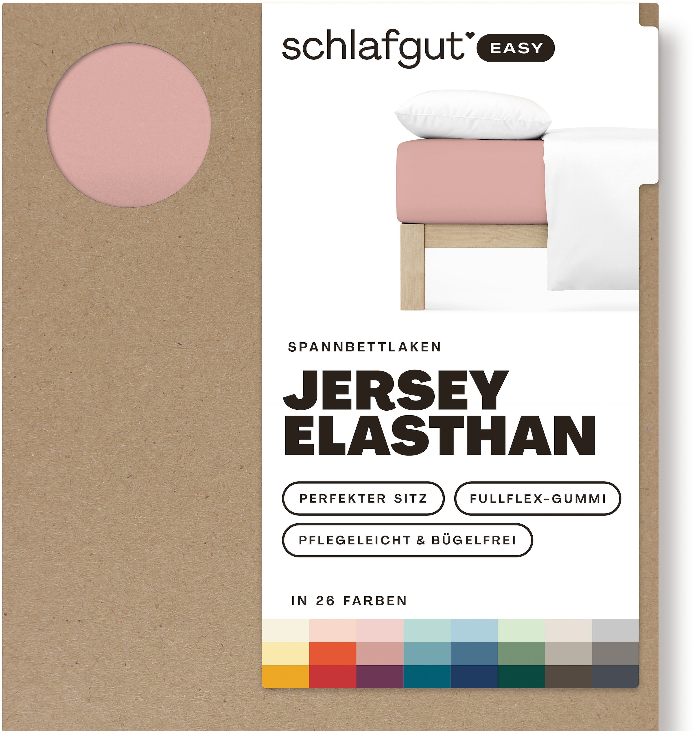 Schlafgut Spannbettlaken "EASY Jersey Elasthan", MADE IN GREEN by OEKO-TEX