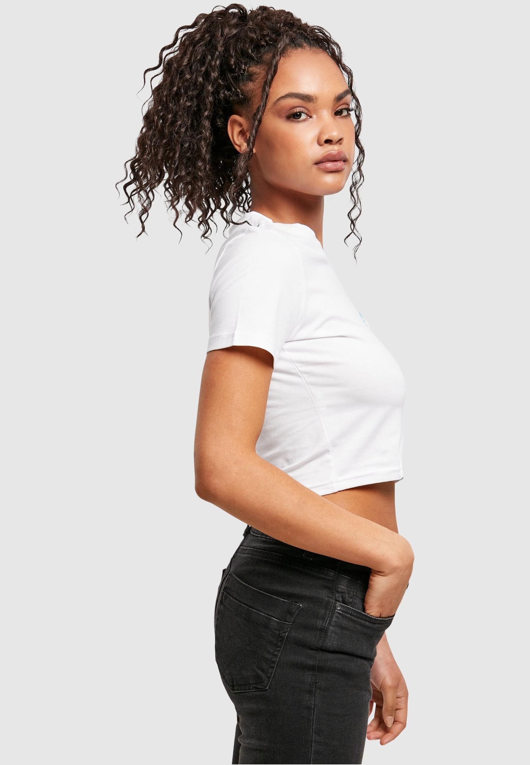 MisterTee T-Shirt »MisterTee Damen Ladies Butterfly Cropped Tee«, (1 tlg.)