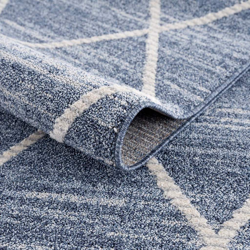 Carpet City Teppich »Art 2646«, rund, Kurzflor, Rauten-Optik, ideal für Flur & Diele