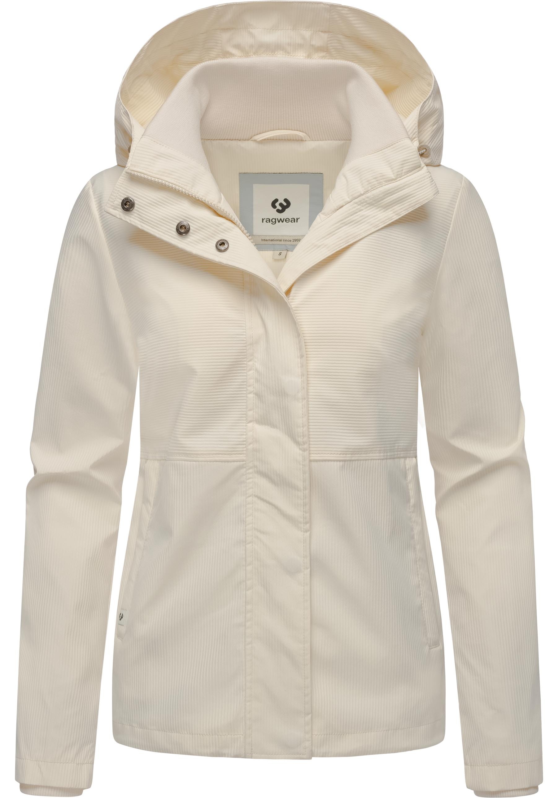Ragwear Outdoorjacke »Sunniva B«, mit Kapuze, Übergangsjacke wasserdicht mit feiner Rillenstruktur