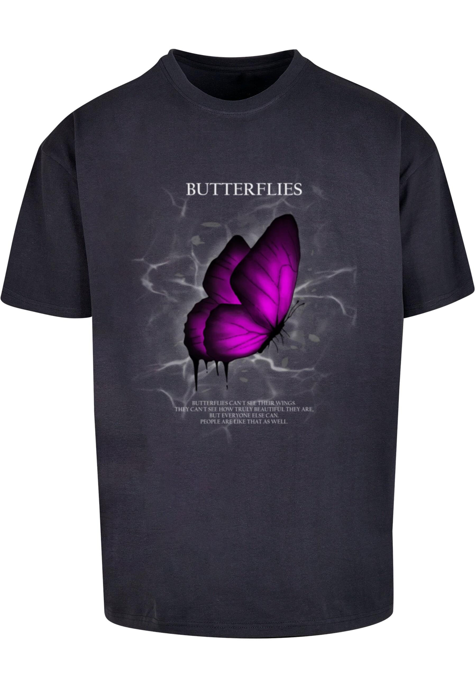 Merchcode T-Shirt "Merchcode Herren Butterflies Heavy Oversized Tee", (1 tl günstig online kaufen