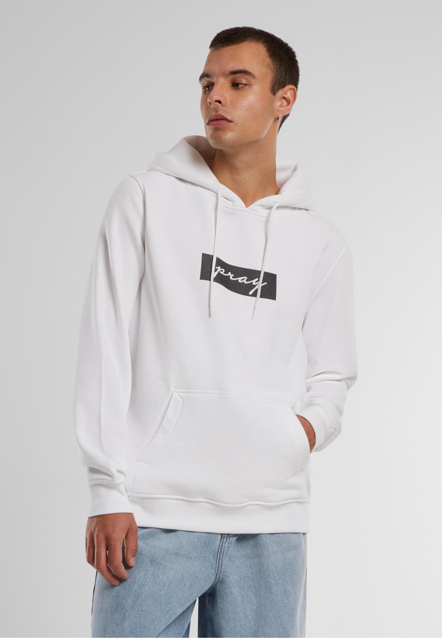 MisterTee Kapuzensweatshirt »MisterTee Herren Pray Boxlogo Hoody Tee«, (1 tlg.)