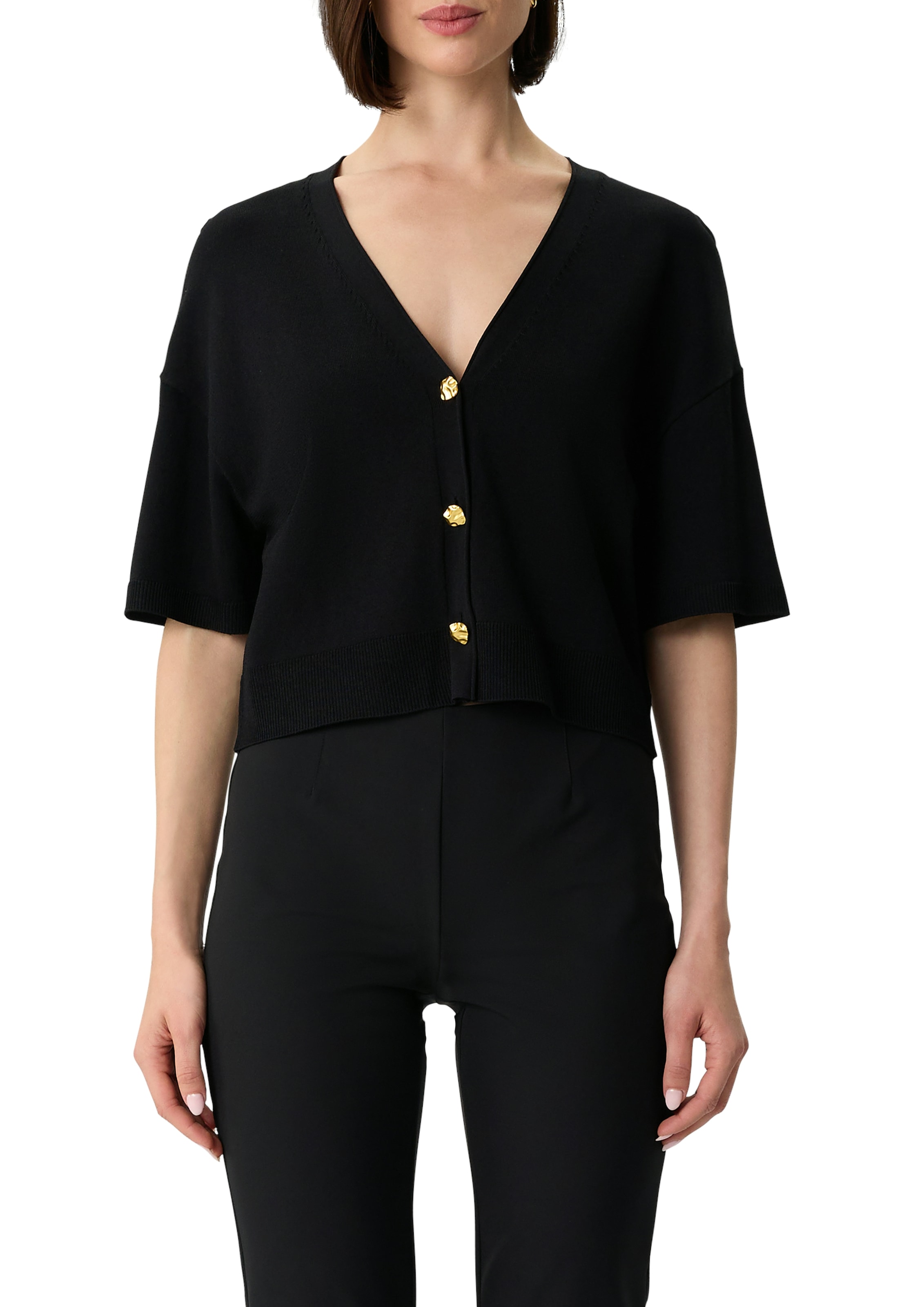 Comma Cardigan, mit V-Ausschnitt und goldenen Knöpfen günstig online kaufen