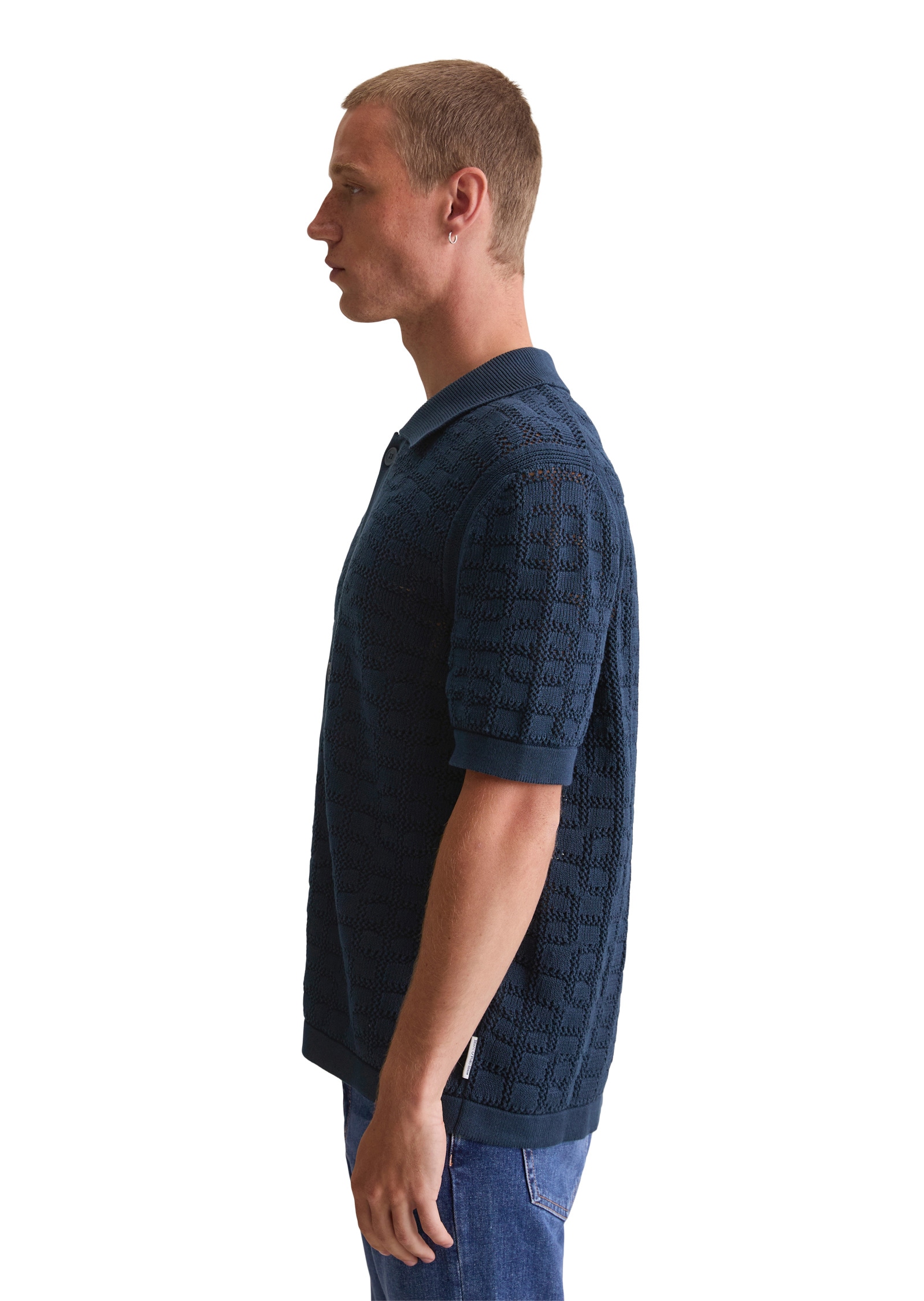 Marc O'Polo DENIM Kurzarmhemd »aus reiner Bio-Baumwolle«