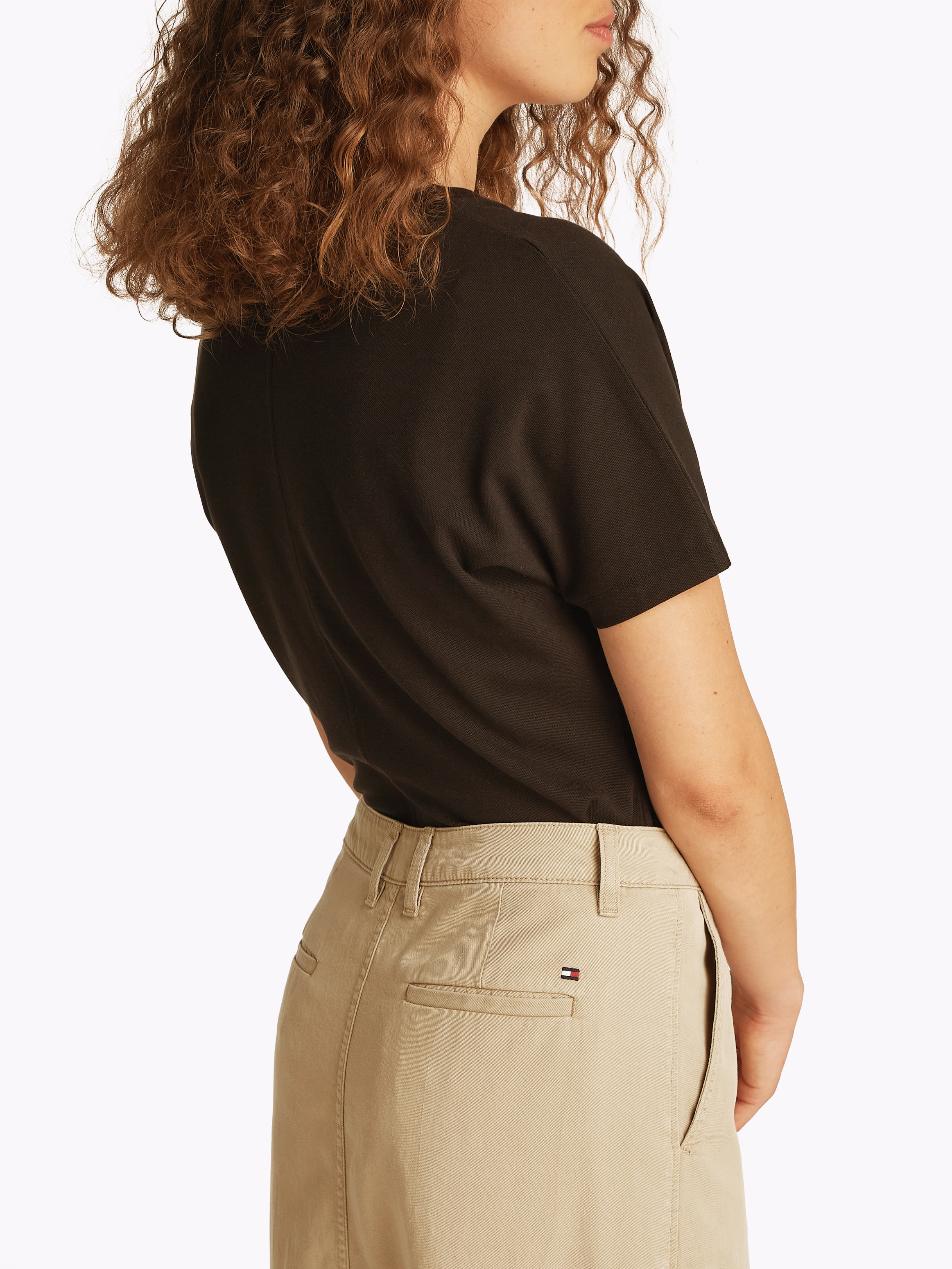 Tommy Hilfiger Webrock »CO TENCEL MIDI SKIRT«, mit Schlitz