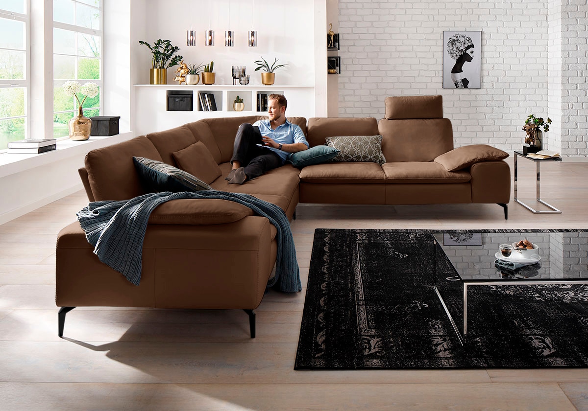 W.SCHILLIG Ecksofa "valentinoo, Designsofa, elegant und bequem, L-Form" mit günstig online kaufen