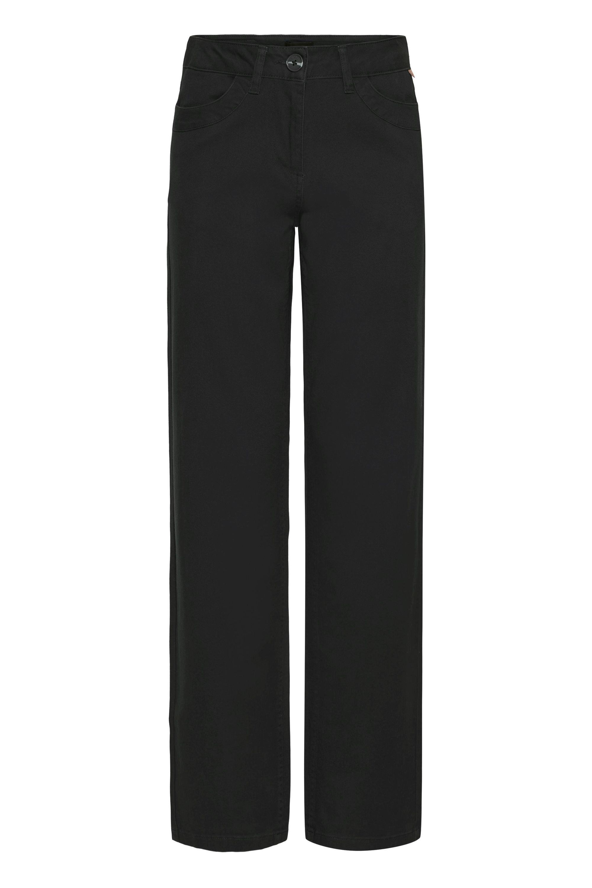 Chinohose OXMO "Chinohose OXIBEN 5-POCKET", Damen, Gr. 34, Länge 30, schwarz, Obermaterial: 98% Baumwolle CO. 2% Elasthan EL., Hosen Chinohose