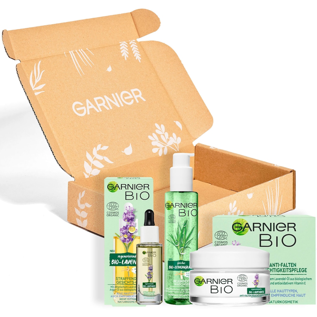 GARNIER Gesichtspflege-Set »Bio Anti-Aging-Set«, (Set, 3 tlg.)