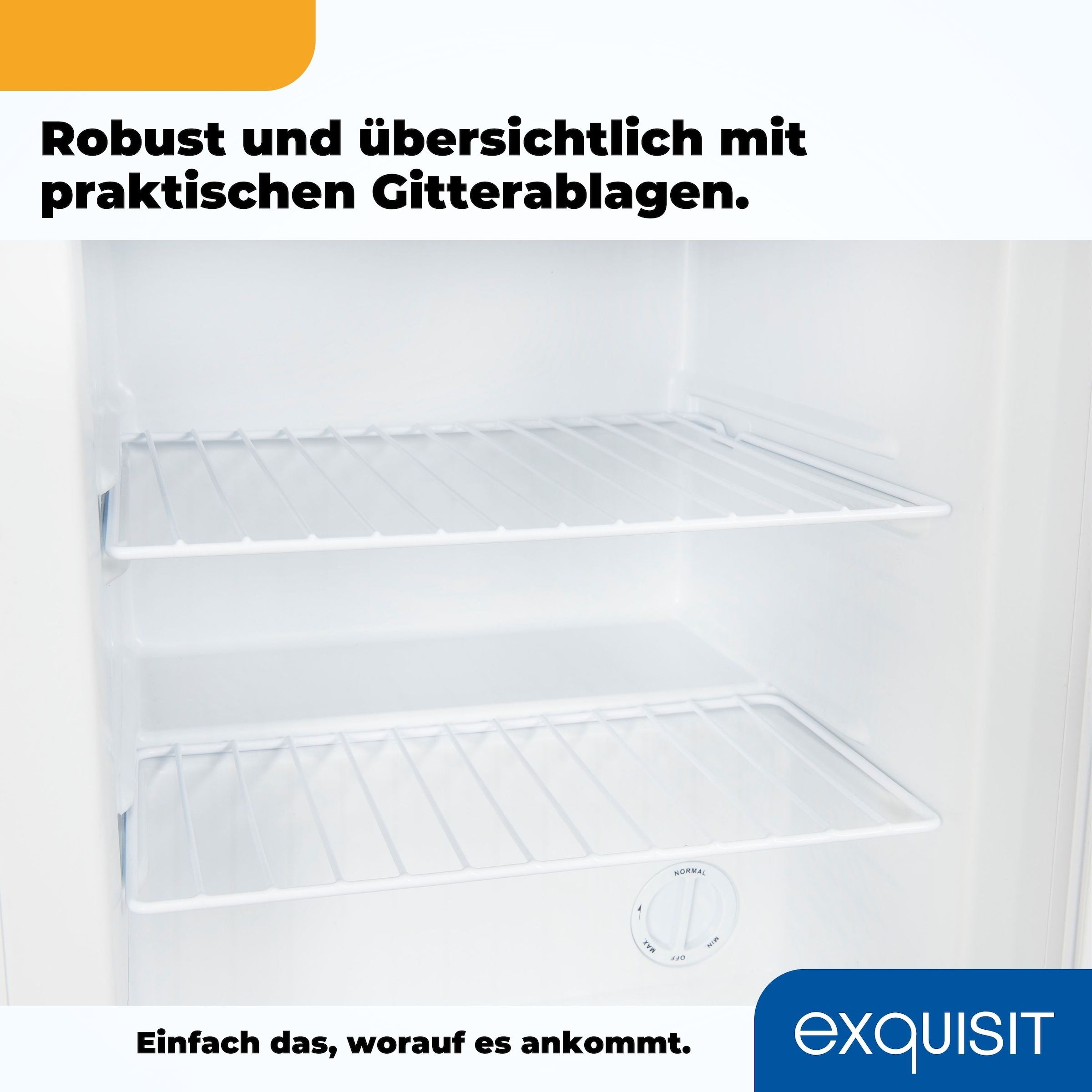 exquisit Gefrierschrank »GB60-150E weiss«, 62 cm hoch, 47 cm breit, 42 L Volumen, 4 Sterne Gefrieren