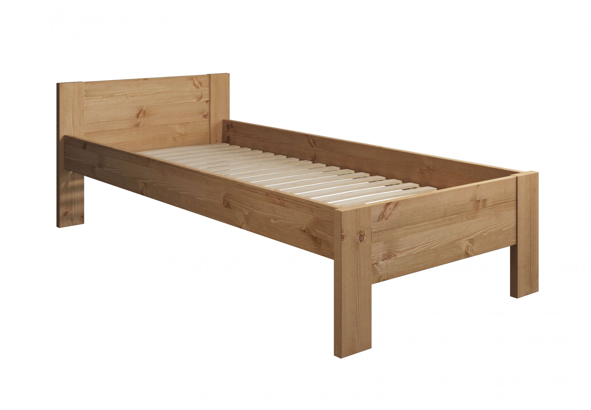 Home affaire Massivholzbett »Hero, hohe Belastbarkeit, FSC®-zertifizierte Kiefer«, (Breite/Belastbarkeit 140cm/180 KG, 90cm/=120 KG), aus massiver Kiefer, inklusive Lattenrost, zeitloses Design
