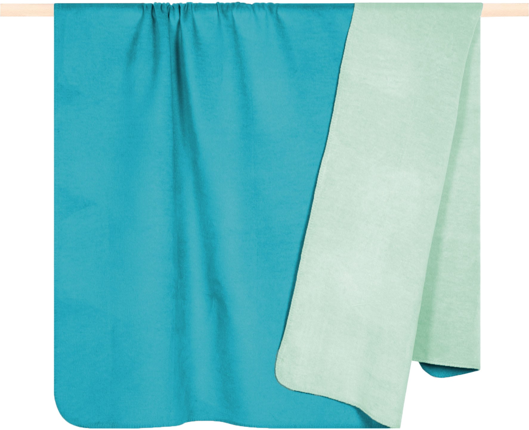 PAD Wohndecke "HOBART" Made in Europe, Wendefunktion, Uni Farben, 150x200 c günstig online kaufen