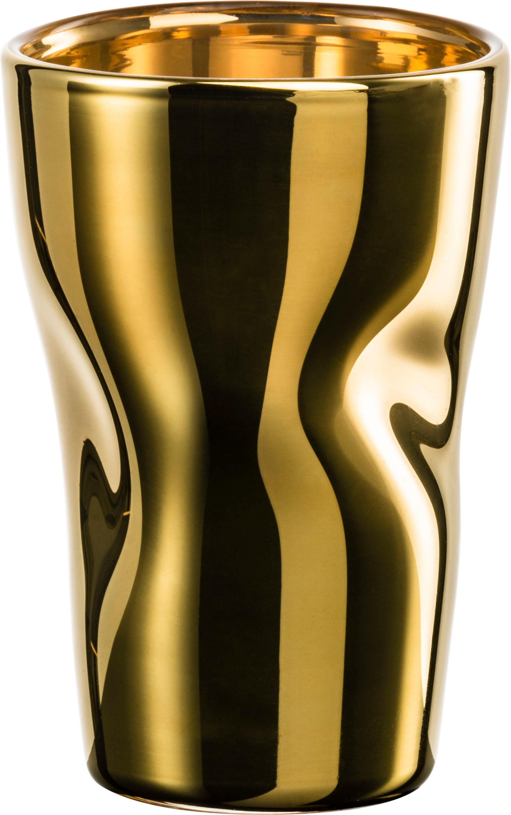 Eisch Espressoglas »UNIK«, (Set, 2 tlg., 2 Espressogläser in Geschenkröhre), Espressoglas, veredelt mit Echtgold, 2-teilig, 100 ml