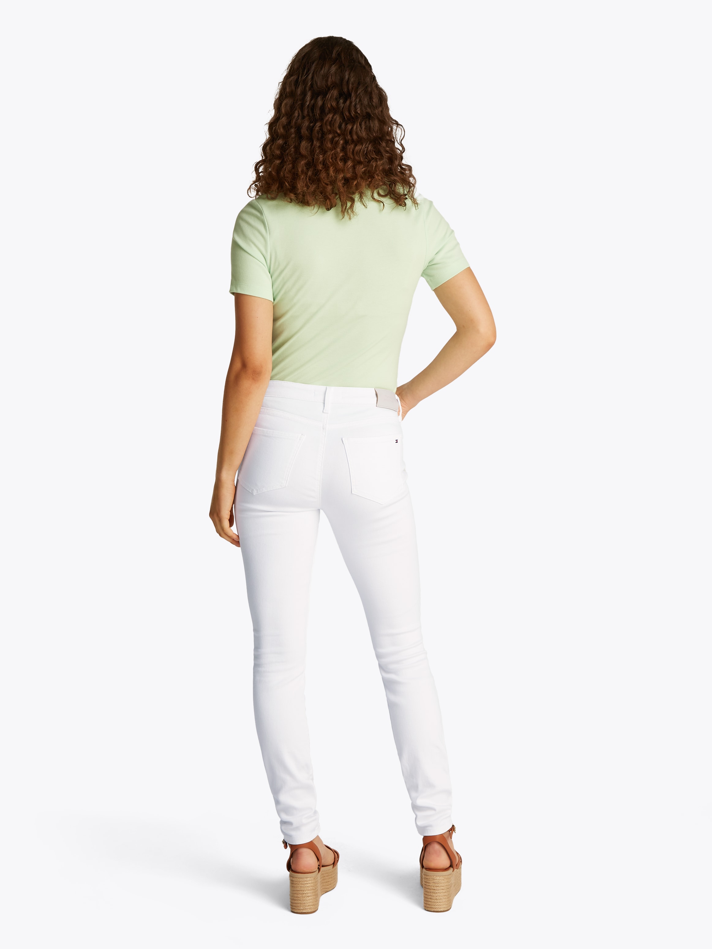 Tommy Hilfiger Skinny-fit-Jeans »COMO Skinny Regular Waist«, mit Logo-Badge, in Knöchellänge