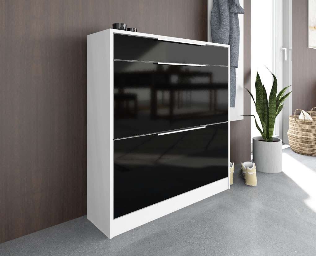 borchardt Möbel Schuhschrank "Oliva" Stehende Montage, Wandmontage & Glasböden unter Mehr aus der Serie