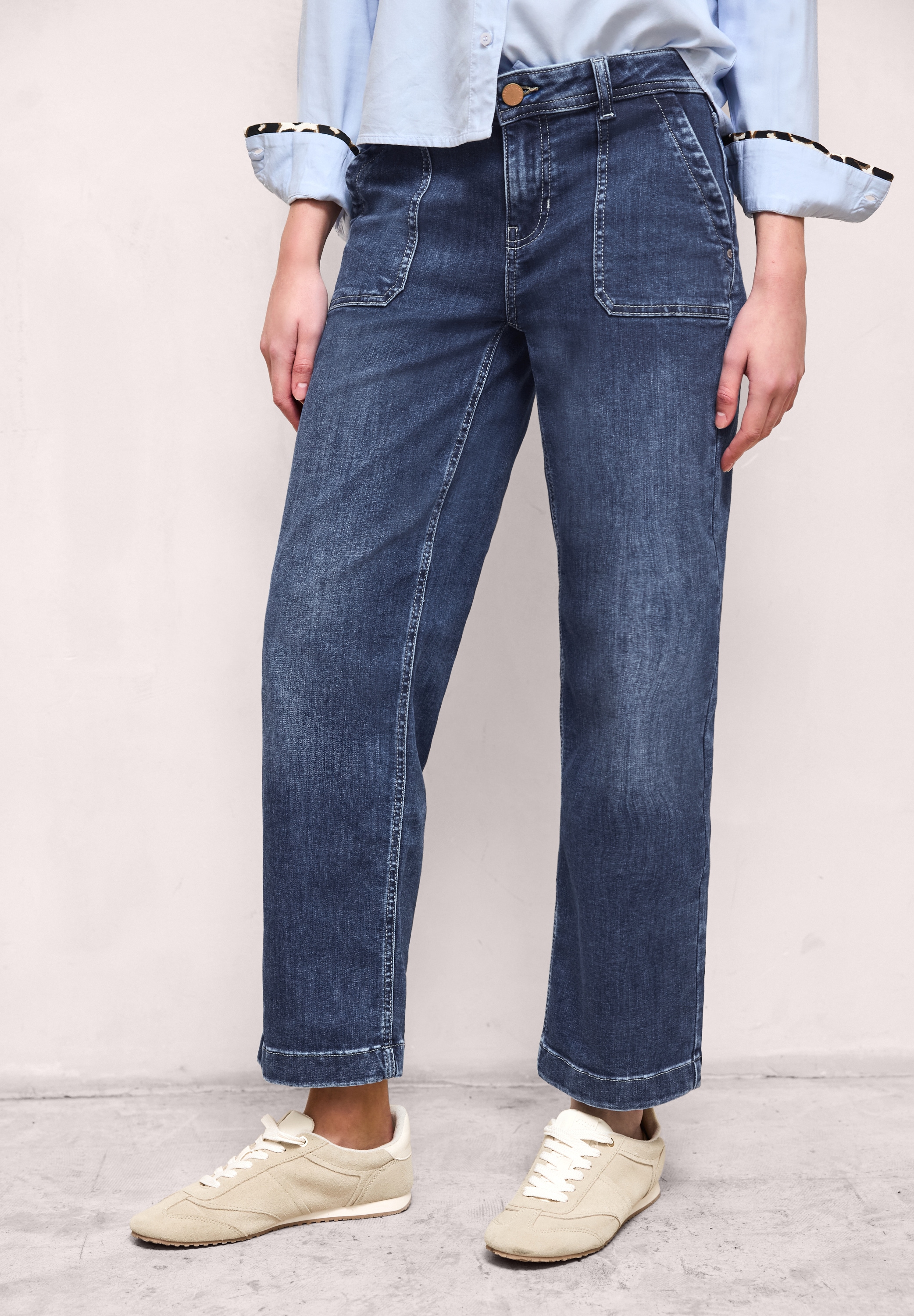 STREET ONE STUDIO Comfort-fit-Jeans Middle Waist