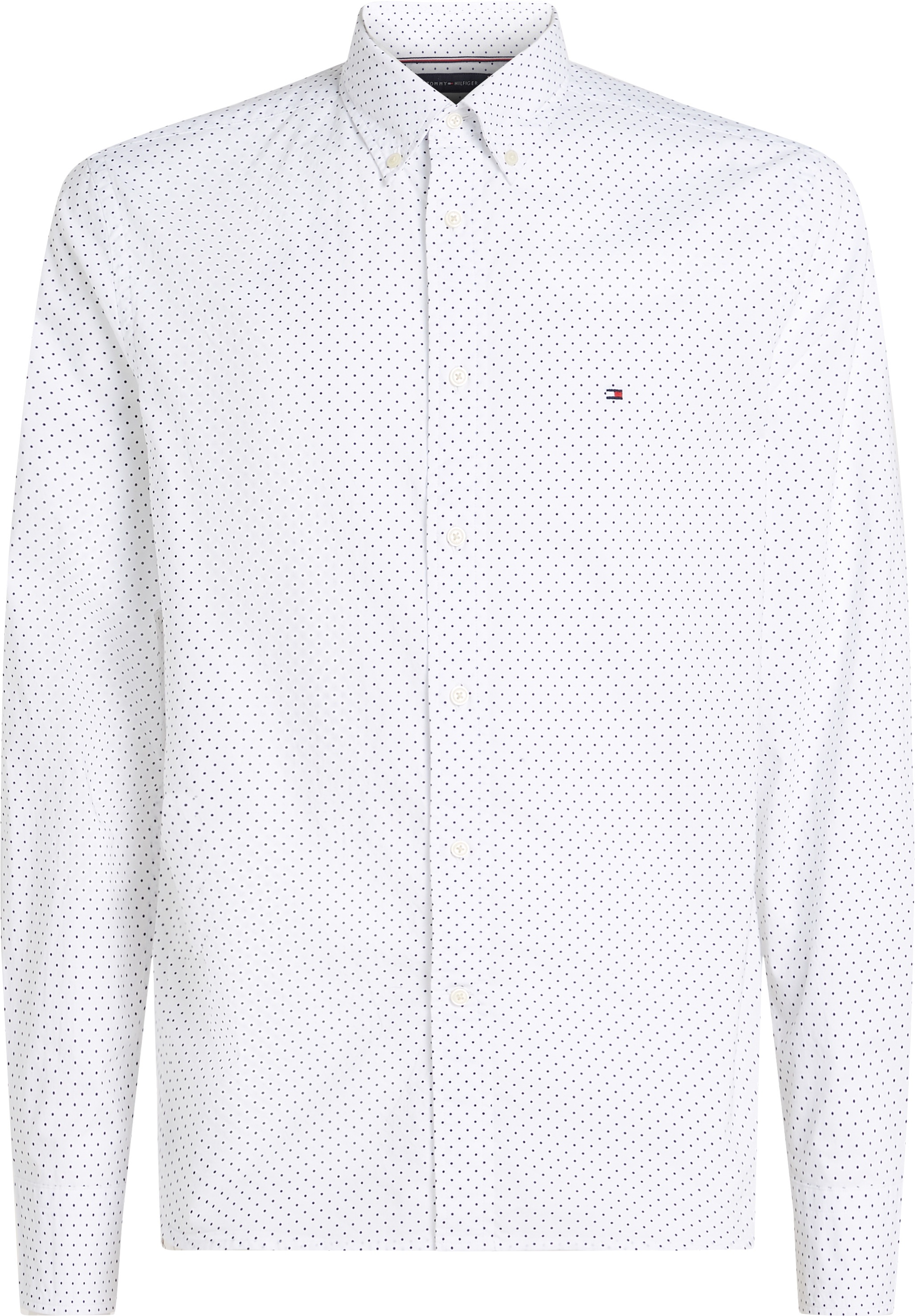 Tommy Hilfiger Businesshemd »FLEX POPLIN POLKA DOT RF SHIRT«, mit Punktprint