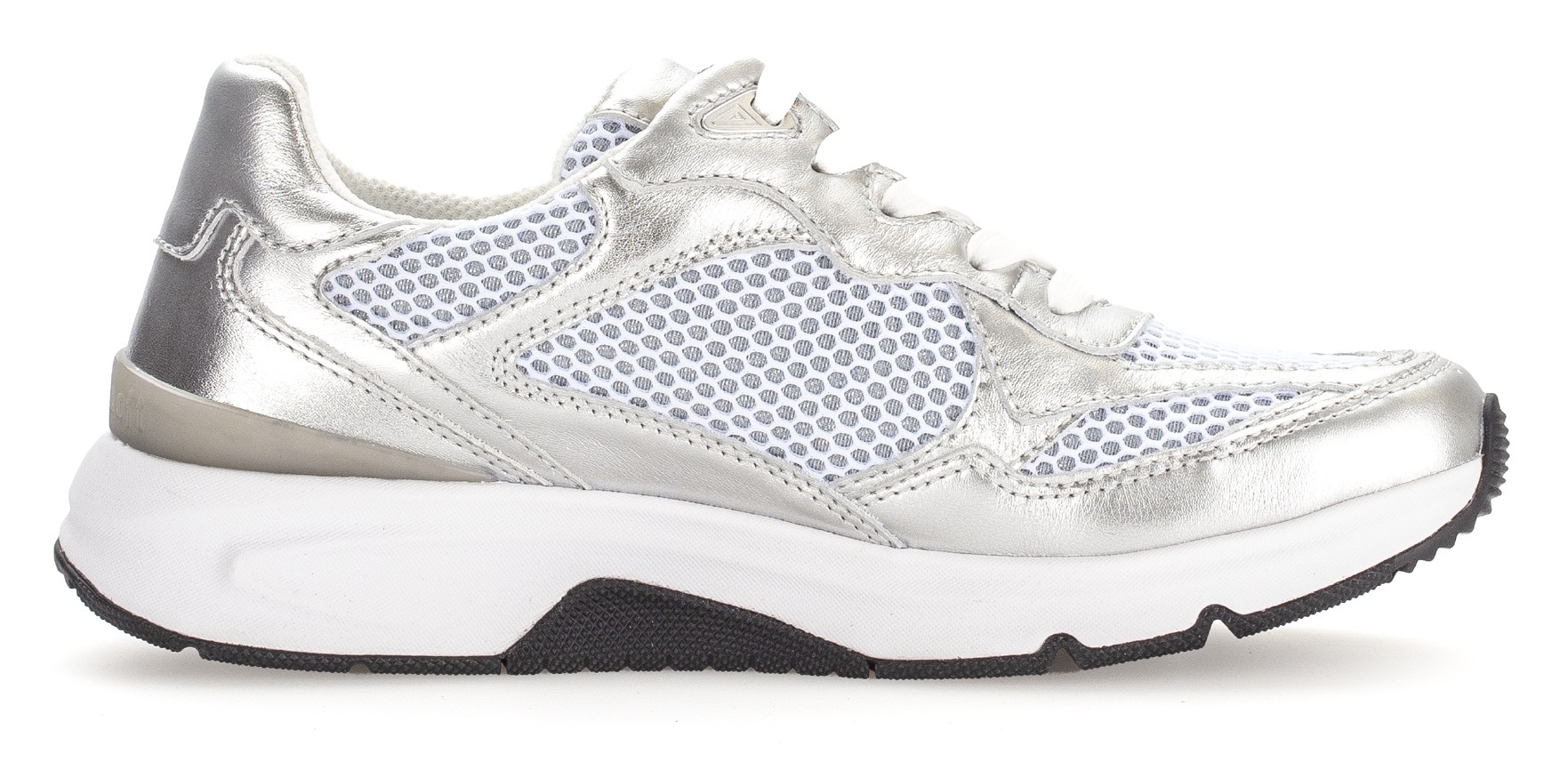 Gabor Rollingsoft Keilsneaker, Freizeitschuh, Halbschuh, Schnürschuh mit gepolstertem Schaftrand