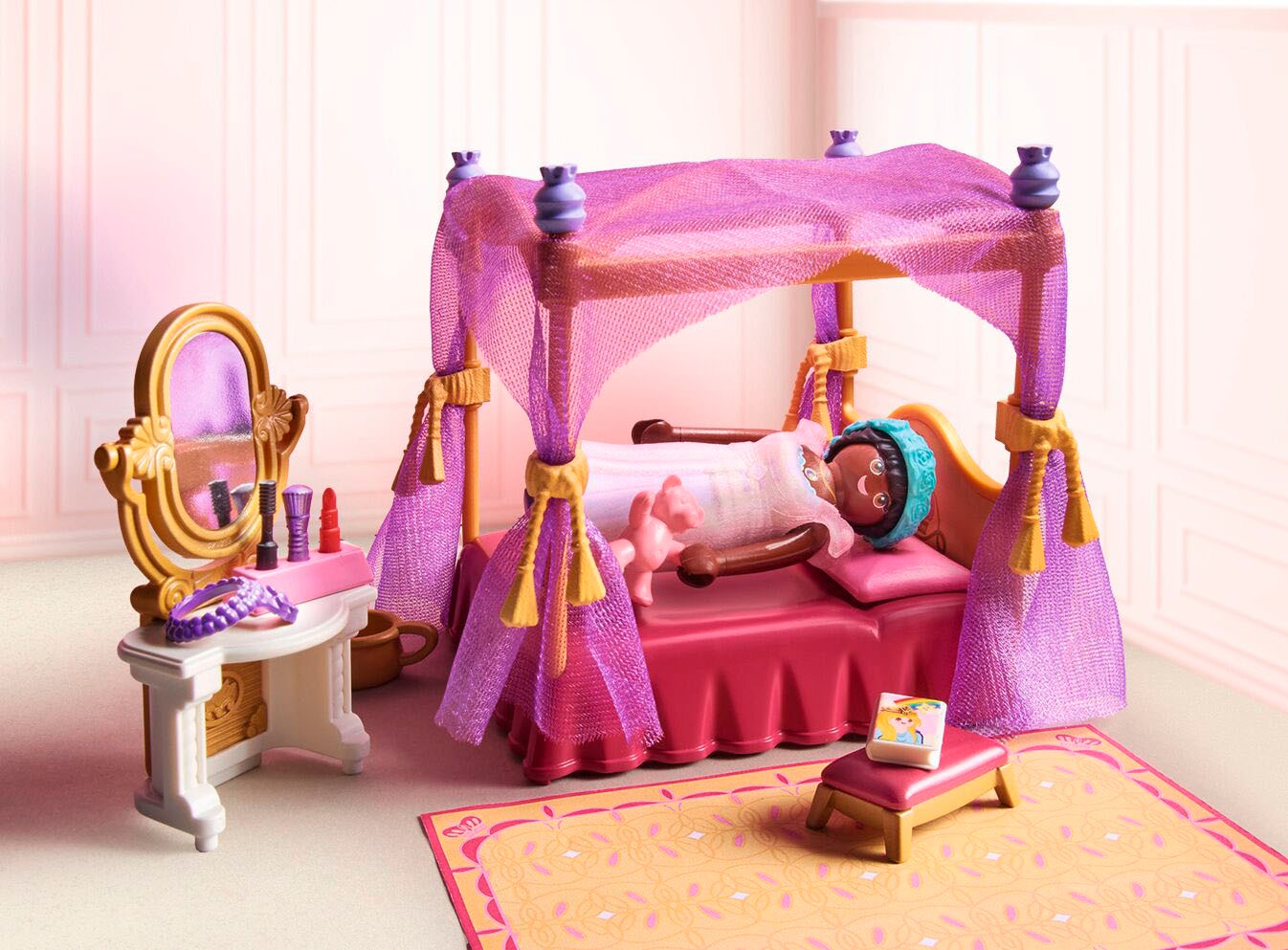 Playmobil® Konstruktions-Spielset »Prinzessinnen-Schlafzimmer mit Ankleide (71847), Princess Magic«, (57 St.), Made in Europe