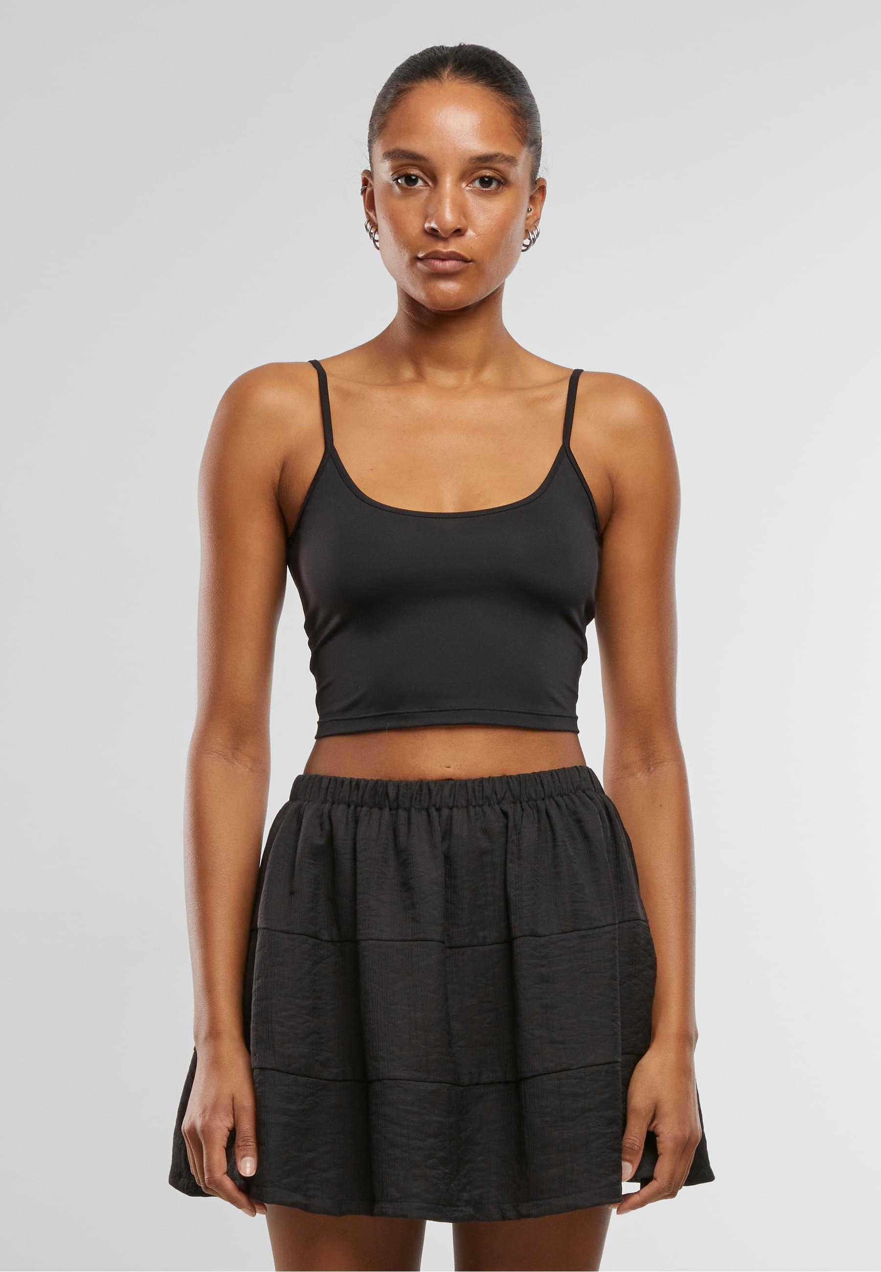 URBAN CLASSICS T-Shirt »Urban Classics Ladies Basic Top Low Back Neckline«, (1 tlg.)