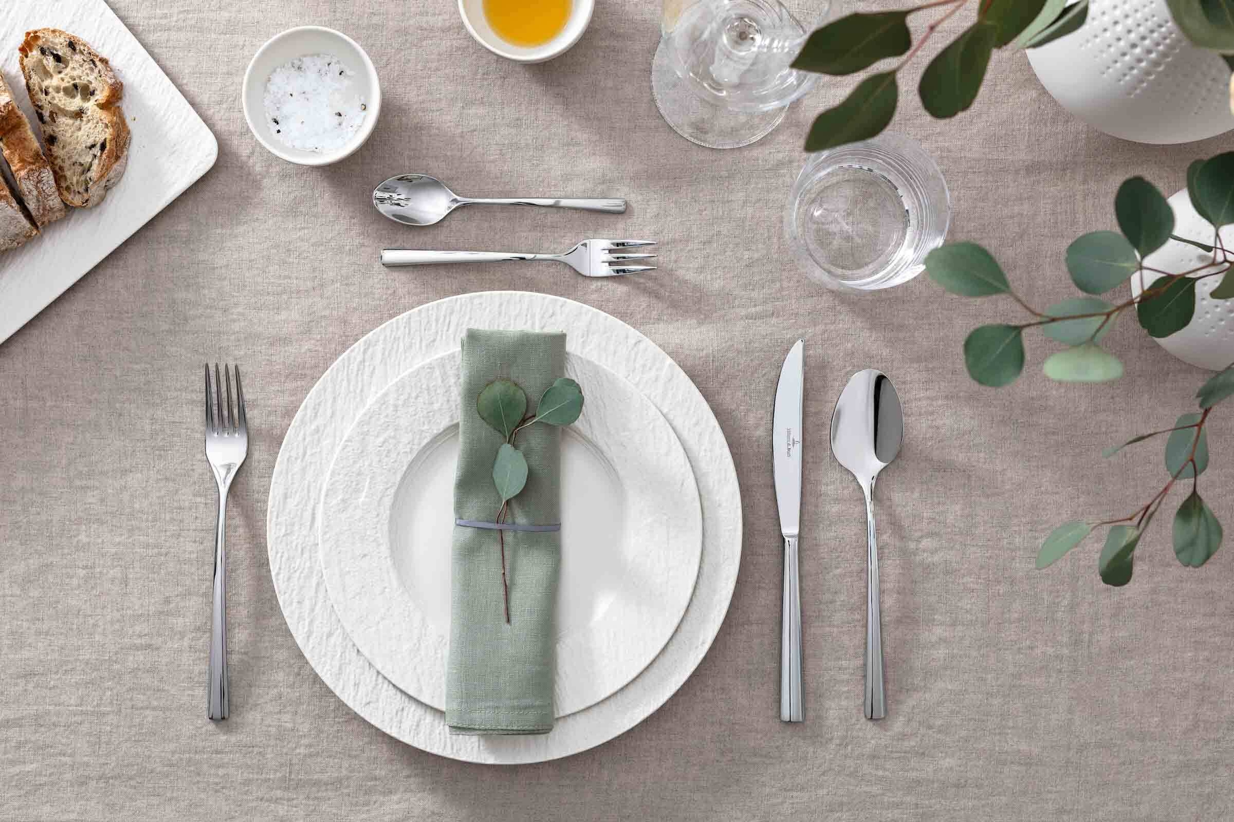 Villeroy & Boch Besteck-Set »Tafelbesteck Piemont 30er Set silber«