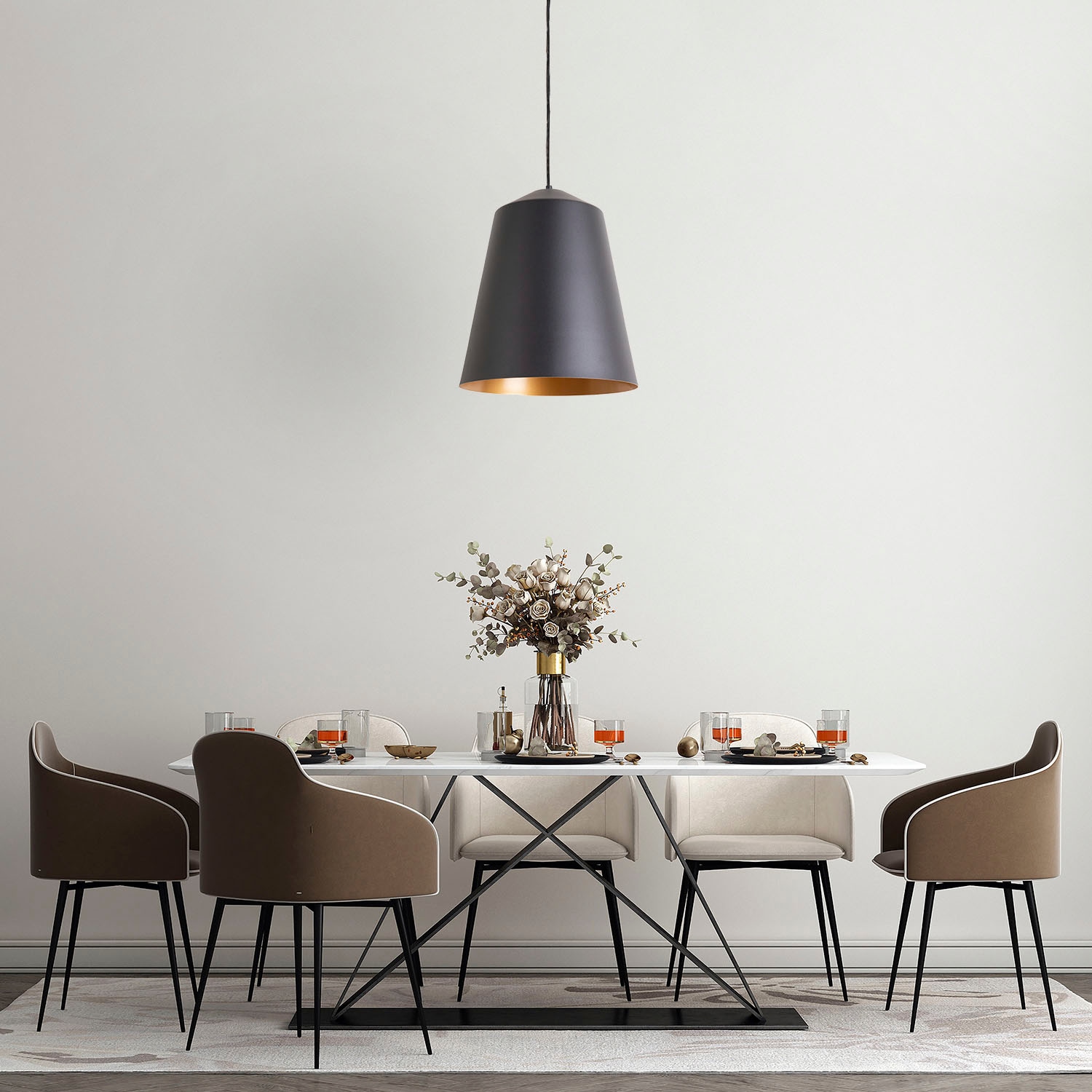 Paco Home Deckenleuchte »JACKSON«, Leuchtmittel E27 | ohne Leuchtmittel, Wohnzimmer Arbeitszimmer Pulverbeschichtet Industrial Design E27