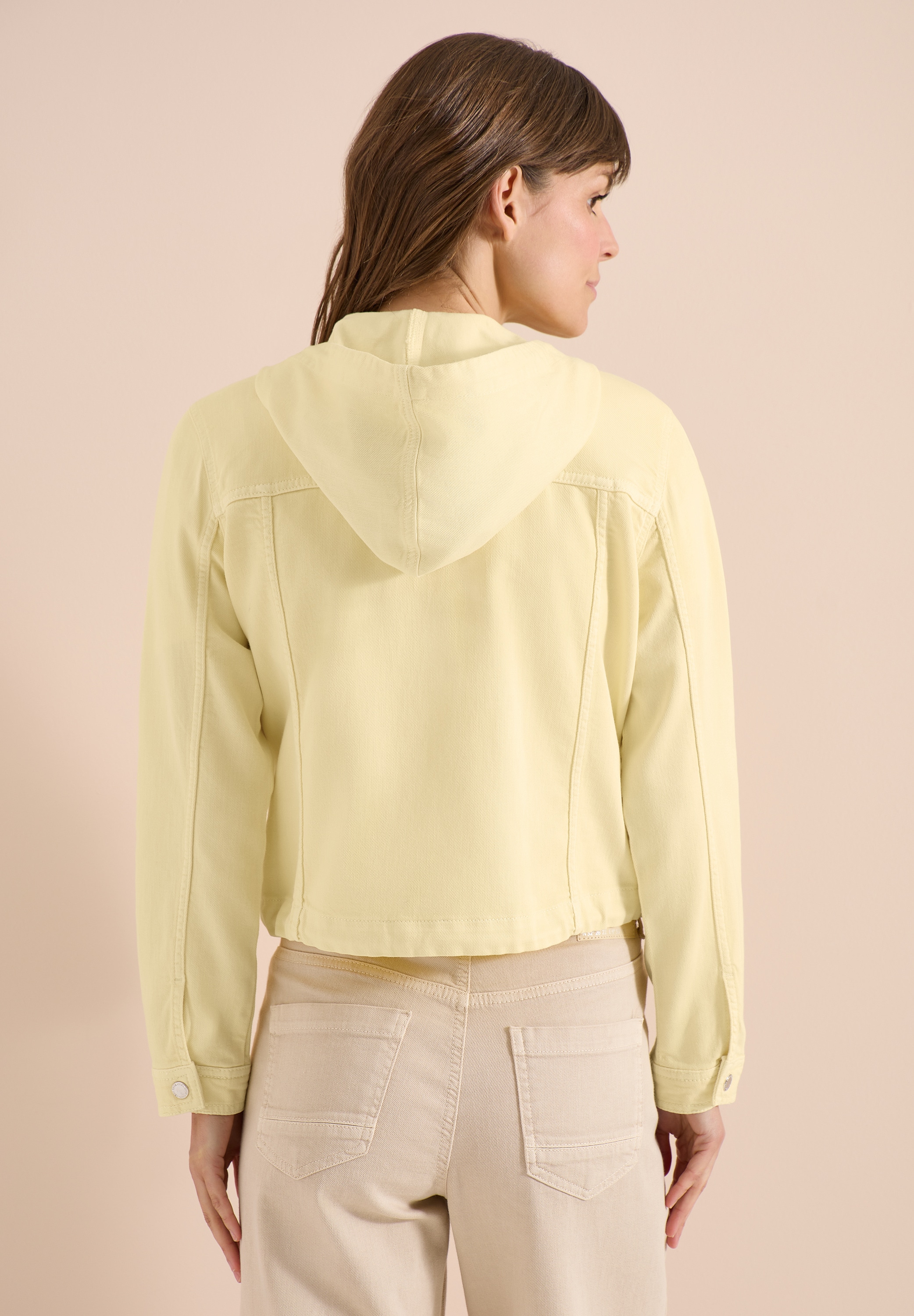 Cecil Kurzjacke mit Kapuze im Denim-Style