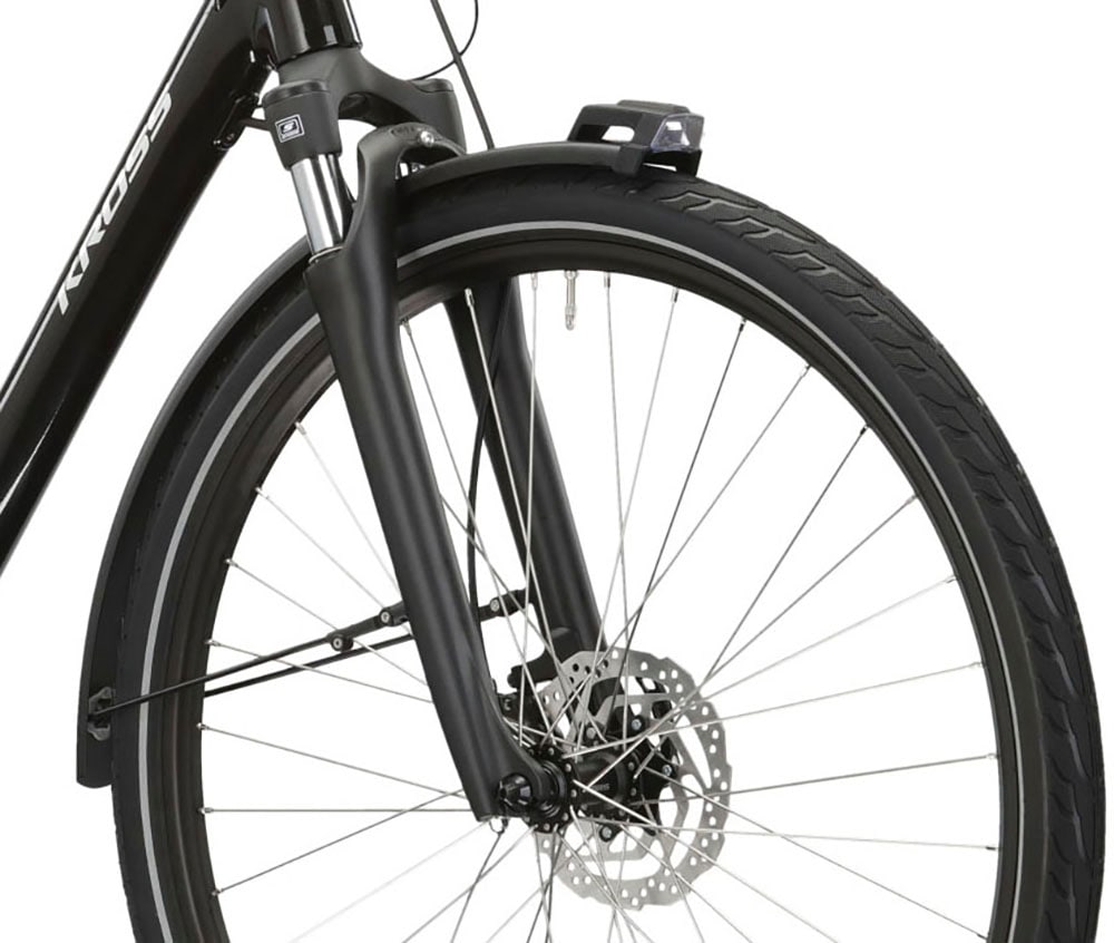 Kross E-Bike »E-Citybike Sentio Hybrid 5.0 28 Zoll schwarz«, 7 Gang, Shimano, NEXUS, Mittelmotor 250 W