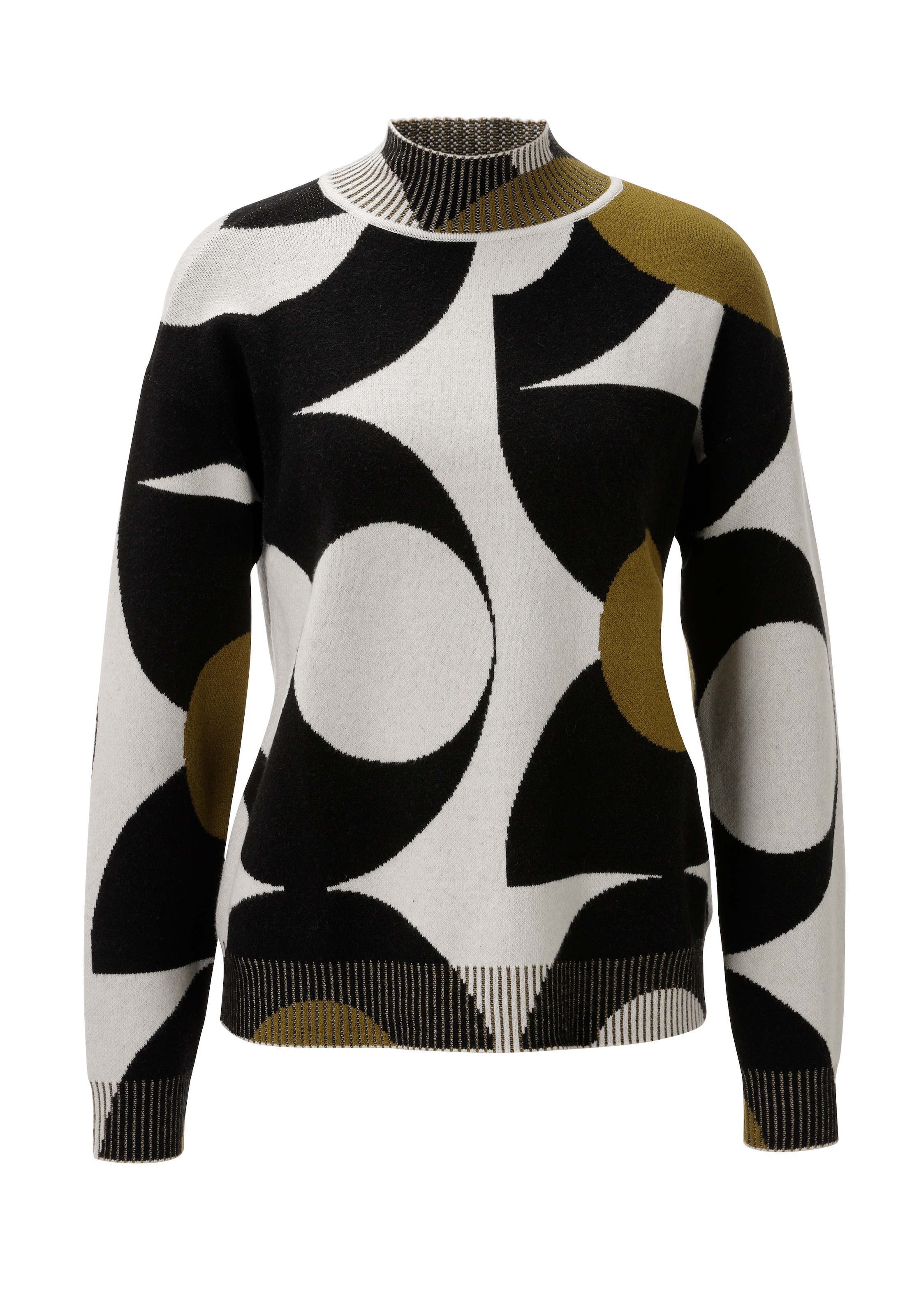 Aniston CASUAL Strickpullover mit großflächigem, grafischen Jacquard-Muster - NEUE KOLLEKTION