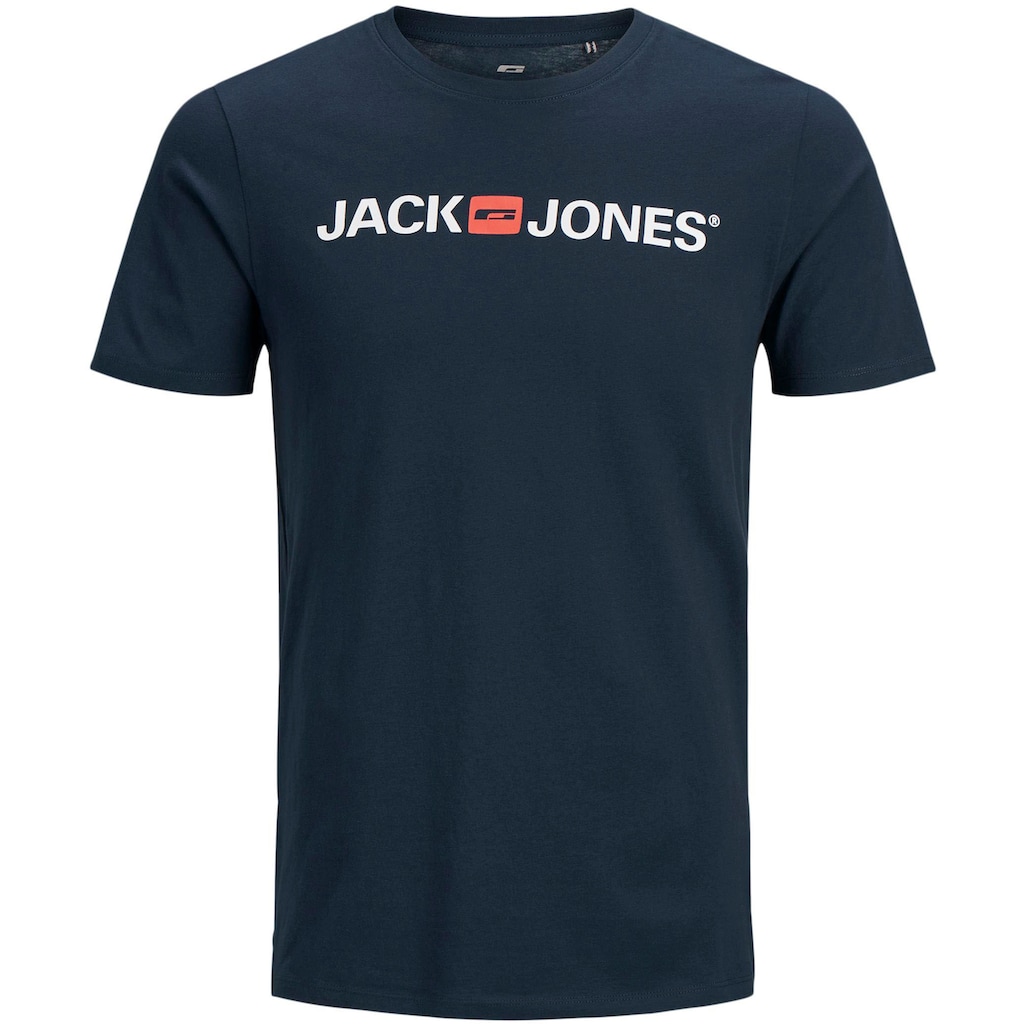 Jack & Jones T-Shirt »CORP LOGO TEE«, (Packung, 3 tlg., 3er-Pack), 3er Packung