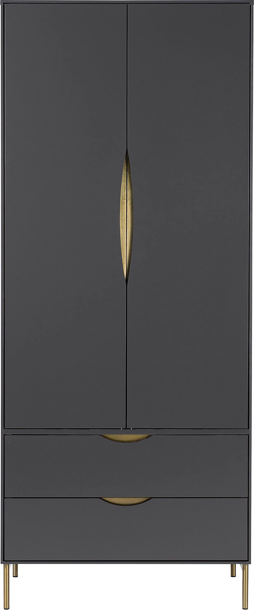 Thumbnail - andas Kleiderschrank "KOBE" Schöne Griffe, viel Stauraum, Breite 80 cm, FSC-zertifiziert