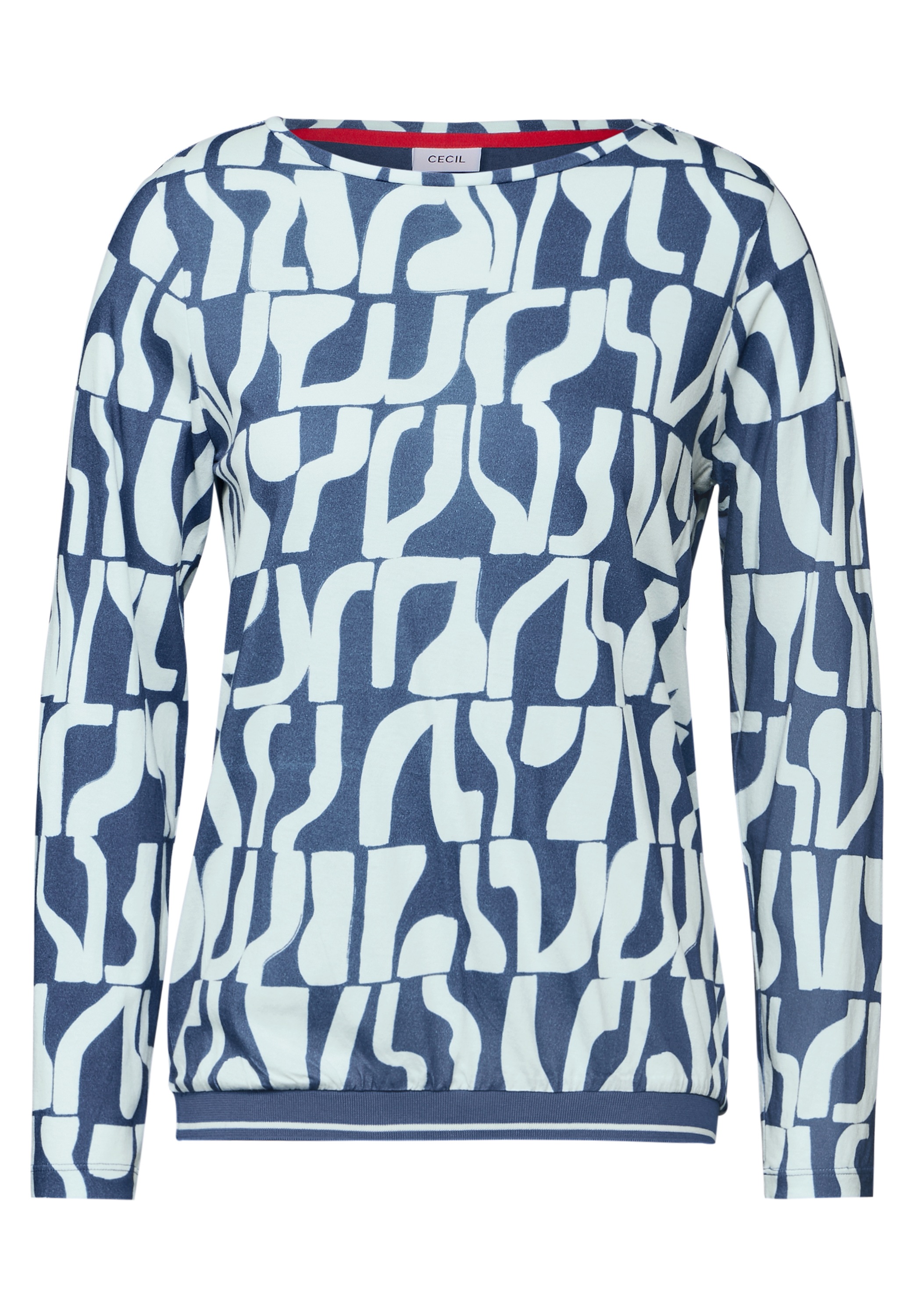 Cecil Langarmshirt, mit grafischem Muster