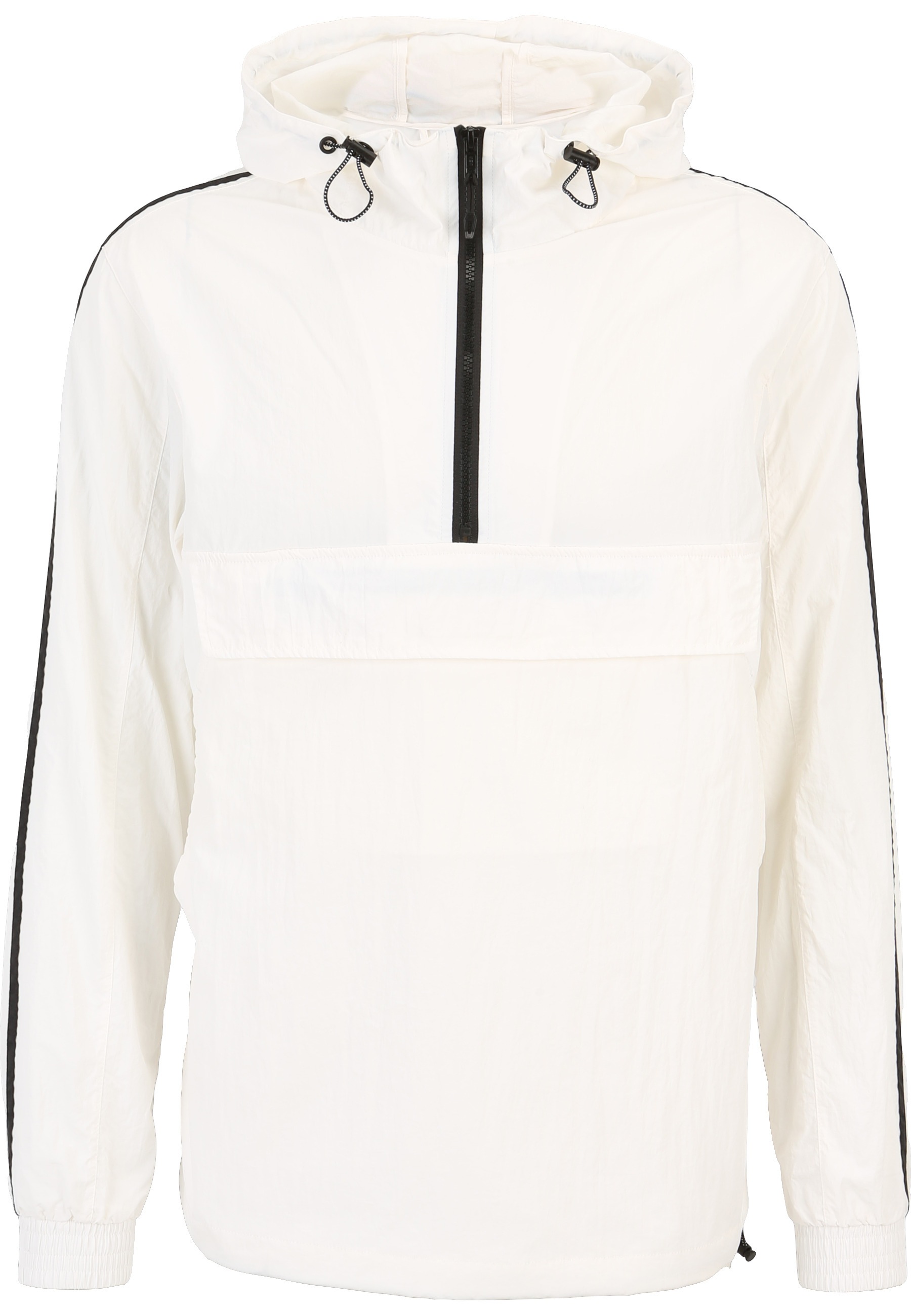 URBAN CLASSICS Trainingsjacke "Urban Classics Herren Crinkle Nylon Pull Over Jacket" 1 Stk. tlg. mit Kapuze
