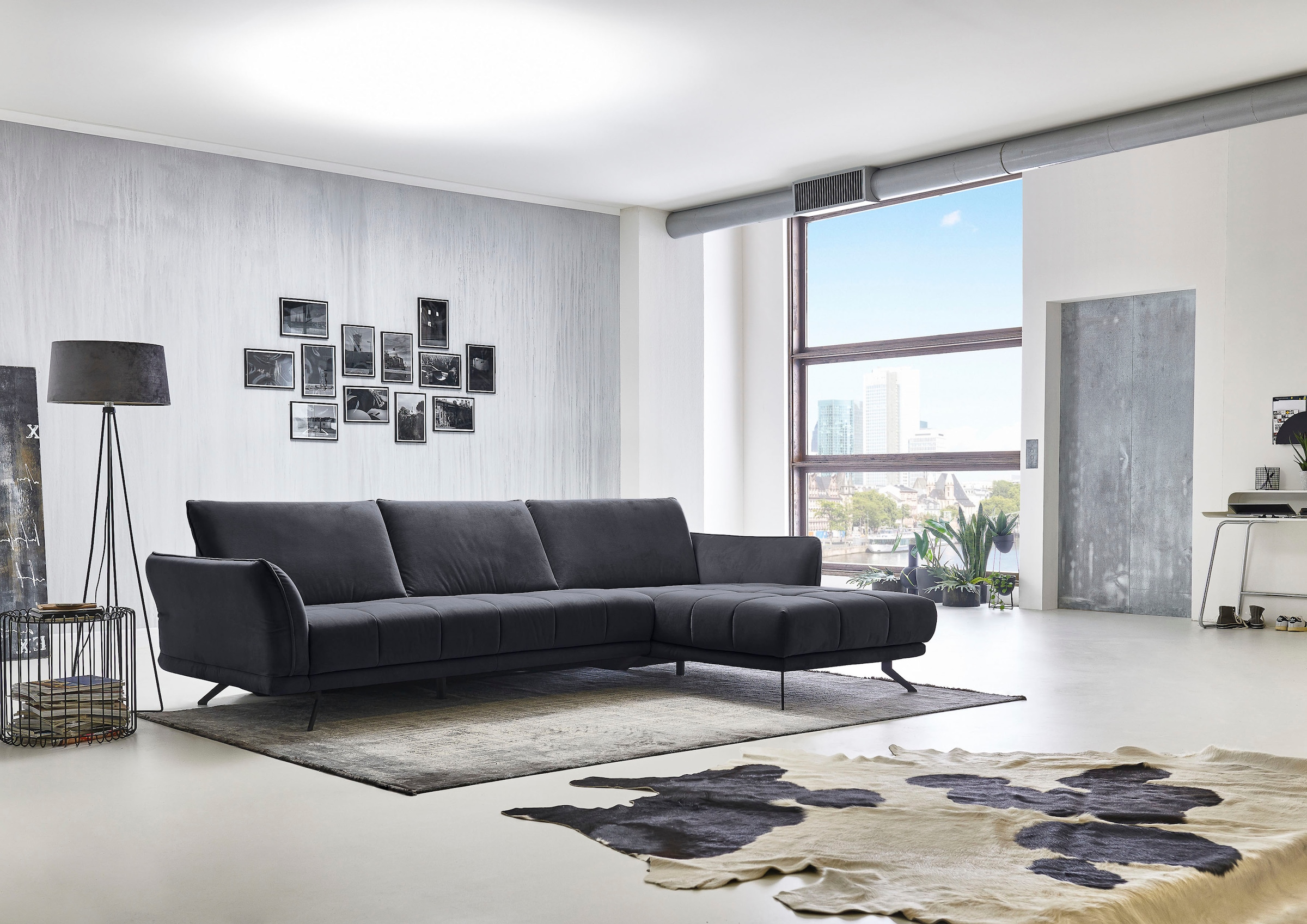 Die PlanBar Ecksofa "MP-IN20126 L-Form", mit Kopfteilverstellung, optional günstig online kaufen