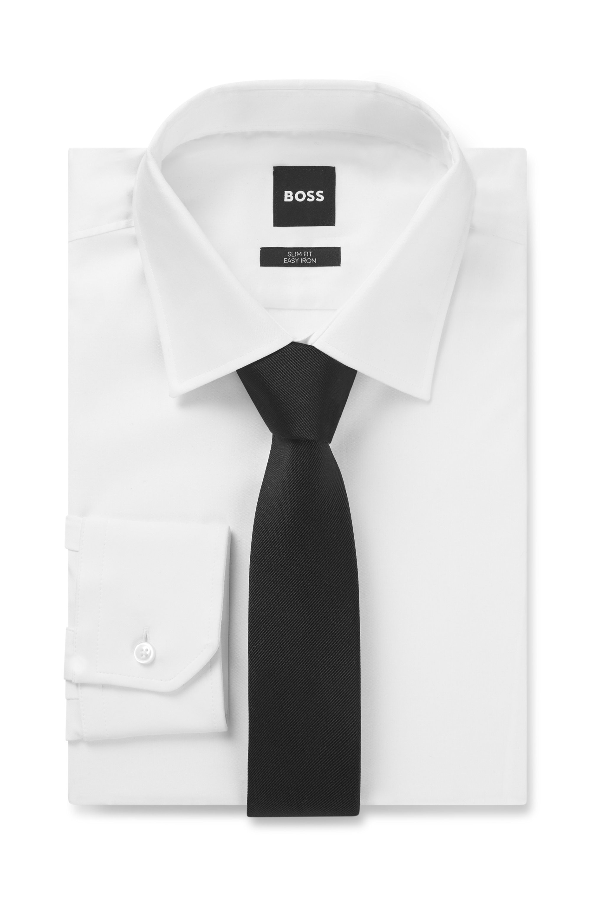 BOSS Krawatte »H-TIE 6 CM«, in Italien gefertigt