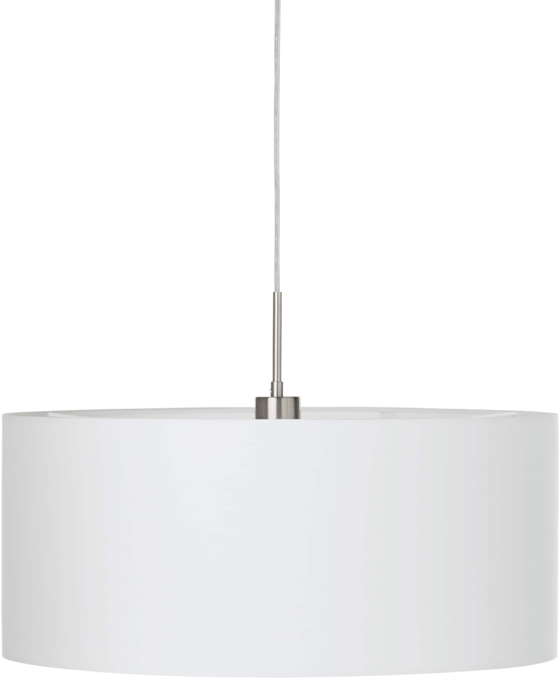 EGLO Hängeleuchte »PASTERI«, 1 flammig-flammig, weiß / Ø53 x H110 cm / exkl. 1 x E27 (je max. 60W) / Lampe aus Stoff