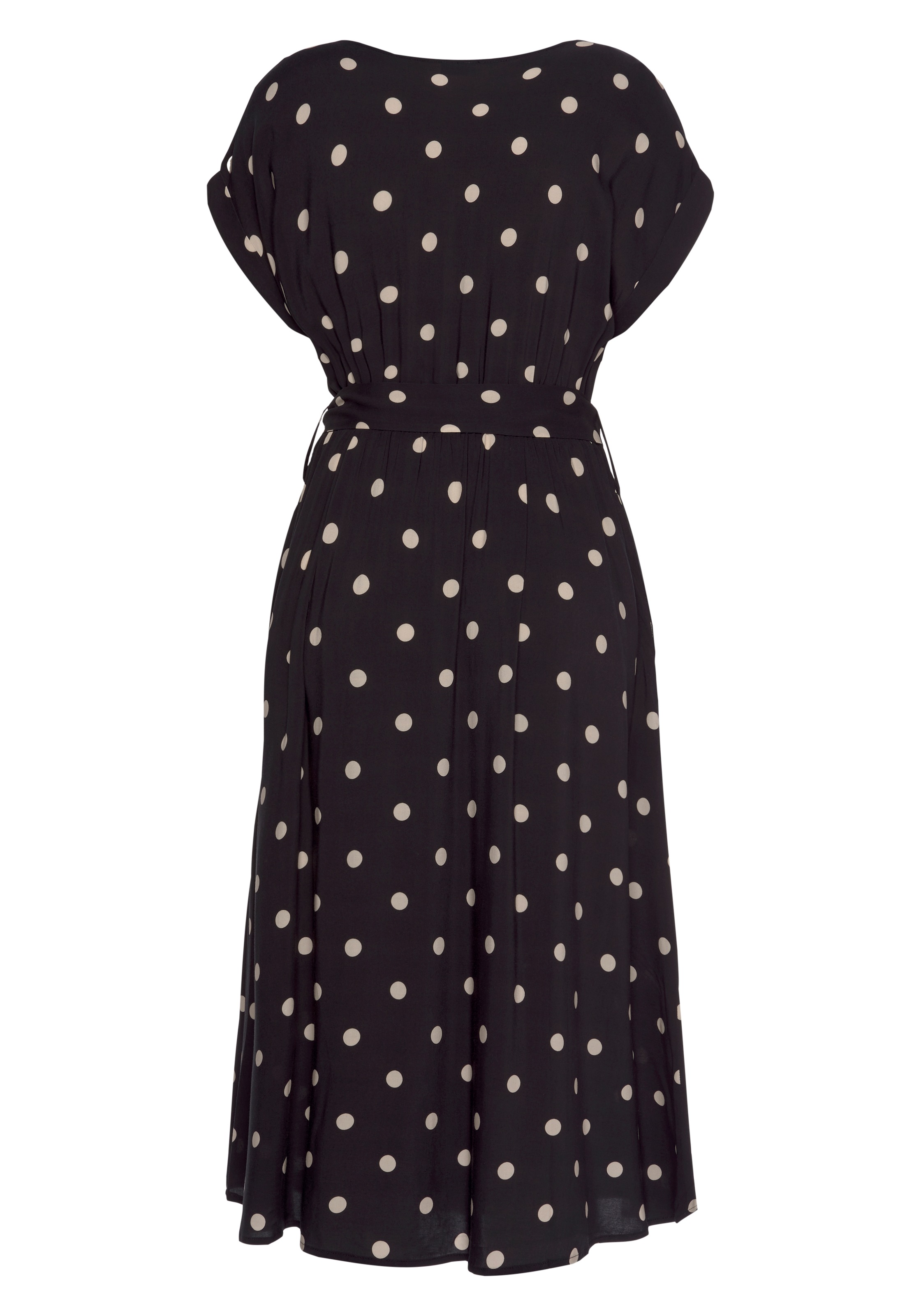 LASCANA Midi Dress Beige 34 3
