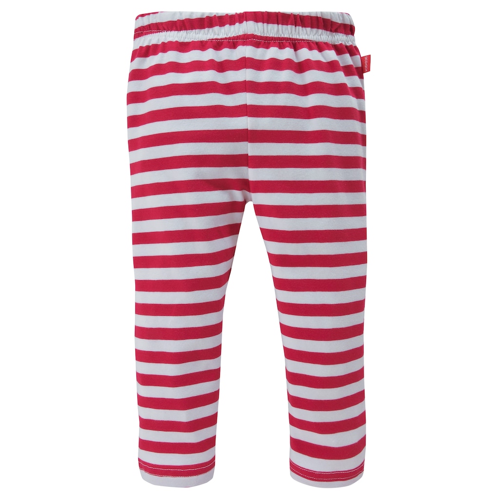 KIDSWORLD Kleid, Leggings & Haarband »3tlg. Set:«, (Set, 3 tlg.), Capri und Haarband maritim geringelt