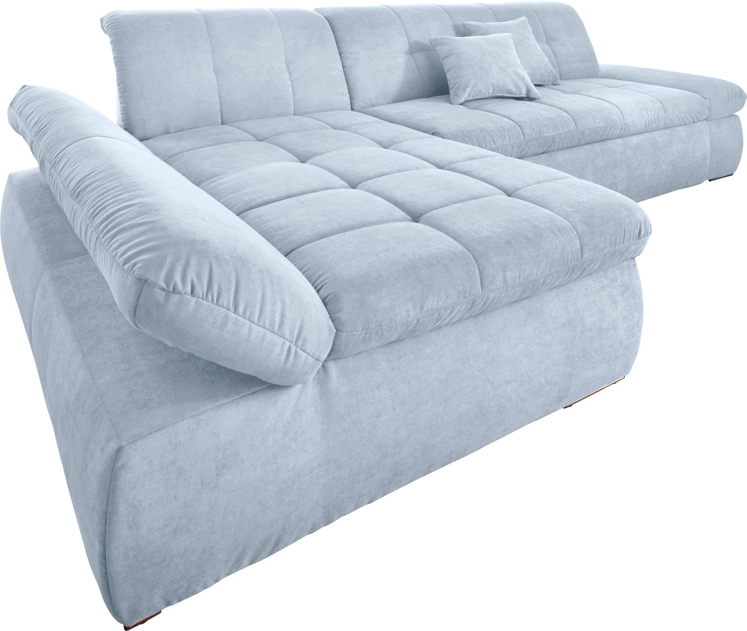 DOMO collection Ecksofa »NMoric XXL, B/T/H: 300/172/80cm, L-Form«, wahlweise mit Bettfunktion und Armlehnverstellung