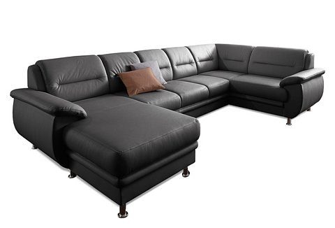 sit&more Wohnlandschaft "Mailand U-Form, B: 312 cm, XXL-Couch mit Komfortpolsterung" optional Schlaffunktion, Liegefl. 122x247 cm, diverse Lederqualitäten