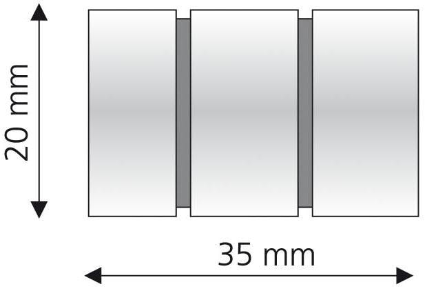 Liedeco Gardinenstangen-Endstück »Zylinder mit Rille«, (Set, 2 St.), für  Gardinenstangen Ø 16 mm auf Rechnung | BAUR
