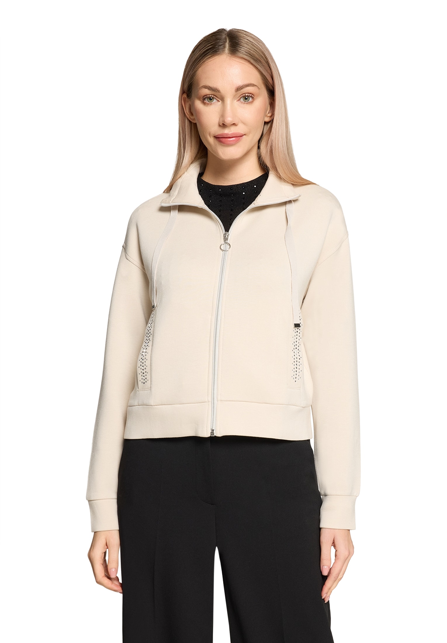 Betty Barclay Sweatjacke »Damen mit Rippenstruktur«