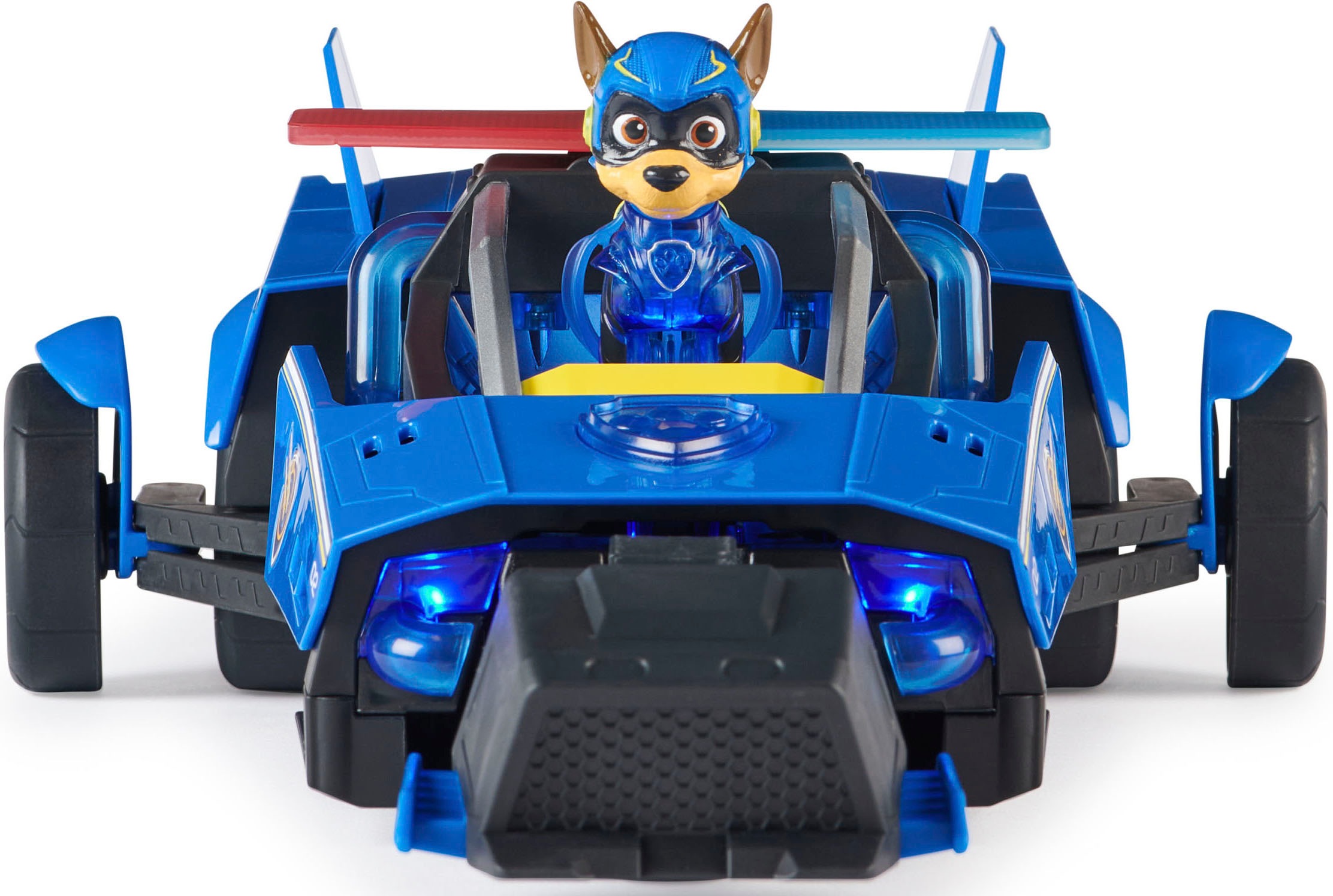 Spin Master Spielzeug-Rennwagen »Paw Patrol - Movie II - Chases Deluxe Raketen-Fahrzeug«, Superhelden-Raketenfahrzeug inkl. Chase Figur