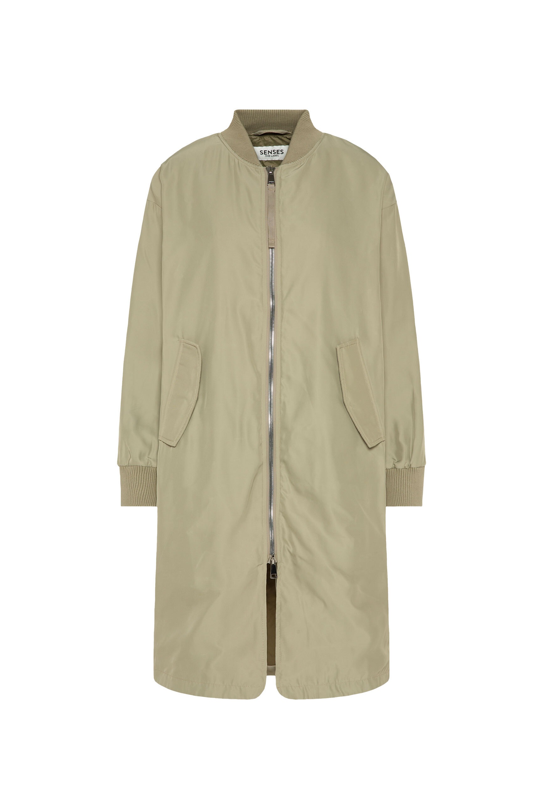 SENSES.THE LABEL Langjacke, ohne Kapuze, mit Two-Way-Zipper günstig online kaufen