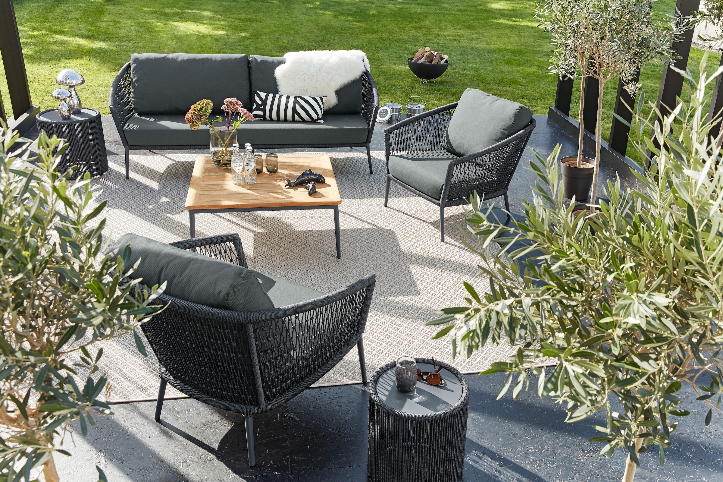 Musterring Sitzbank »Freilicht Sofa« 1 Stk. tlg. Bietet Platz für 3 Personen, 205 cm breit, ideal für den Garten