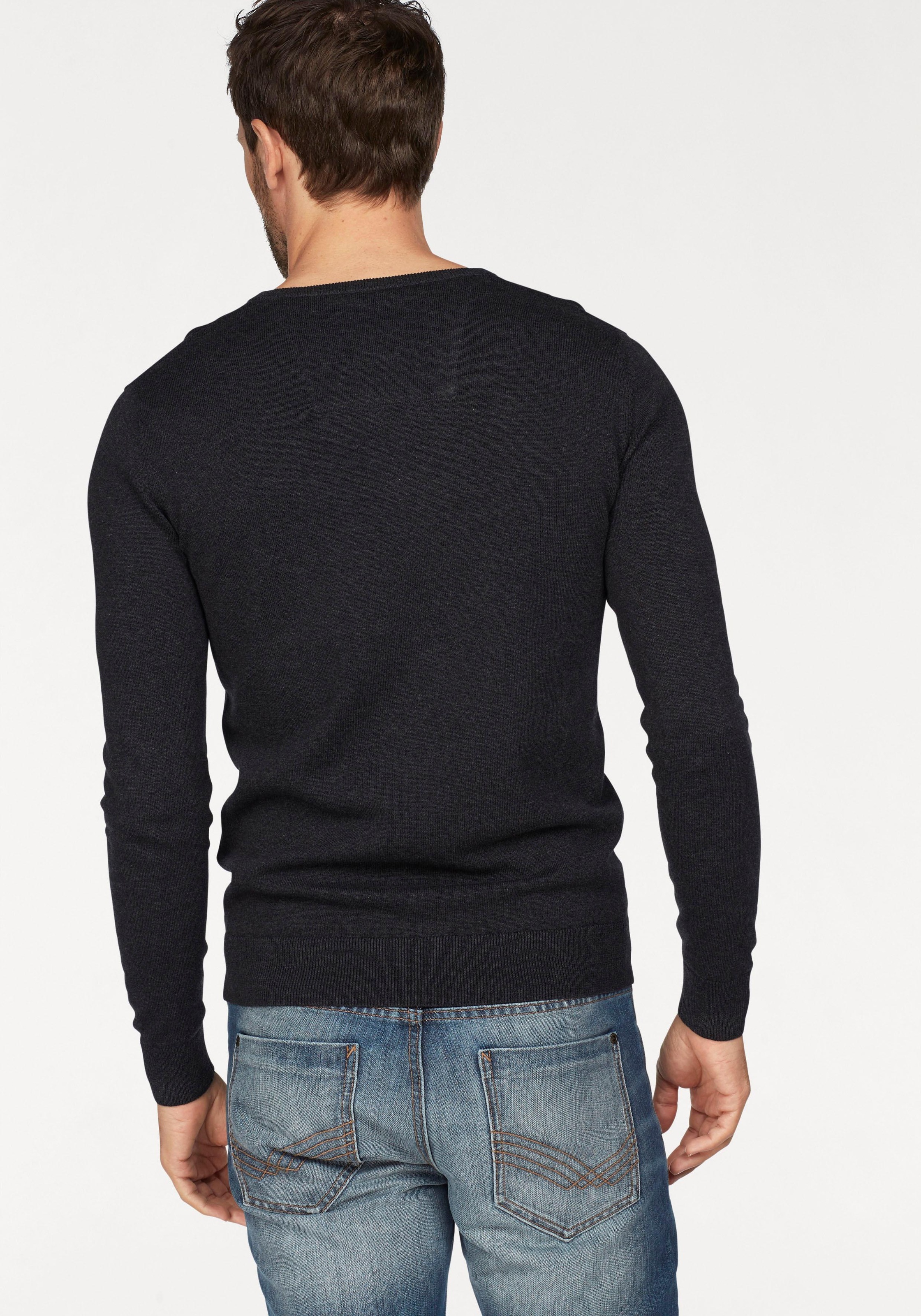 TOM TAILOR Strickpullover, mit Logostickerei günstig online kaufen