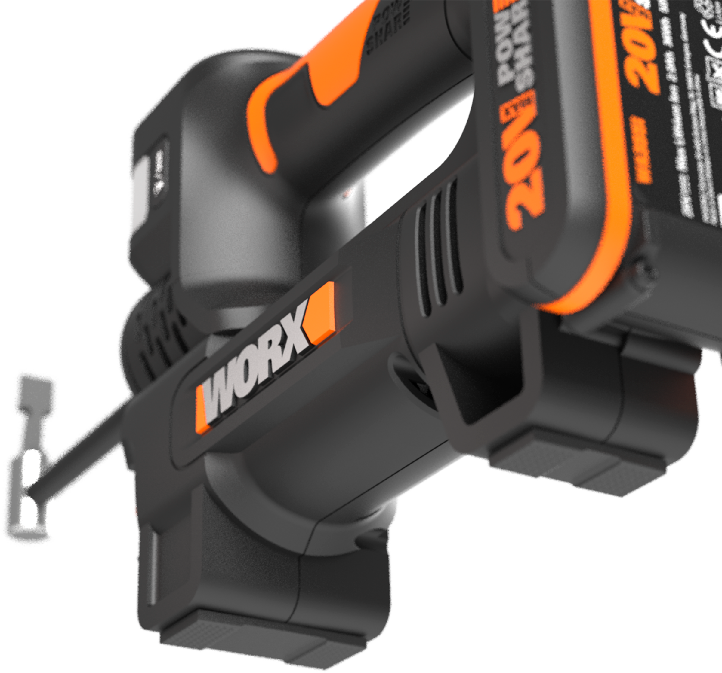 Worx Akku-Handkompressor »WX092«, 4-in-1, digitale Anzeige, Notfallhelfer, inkl. Akku & Ladegerät