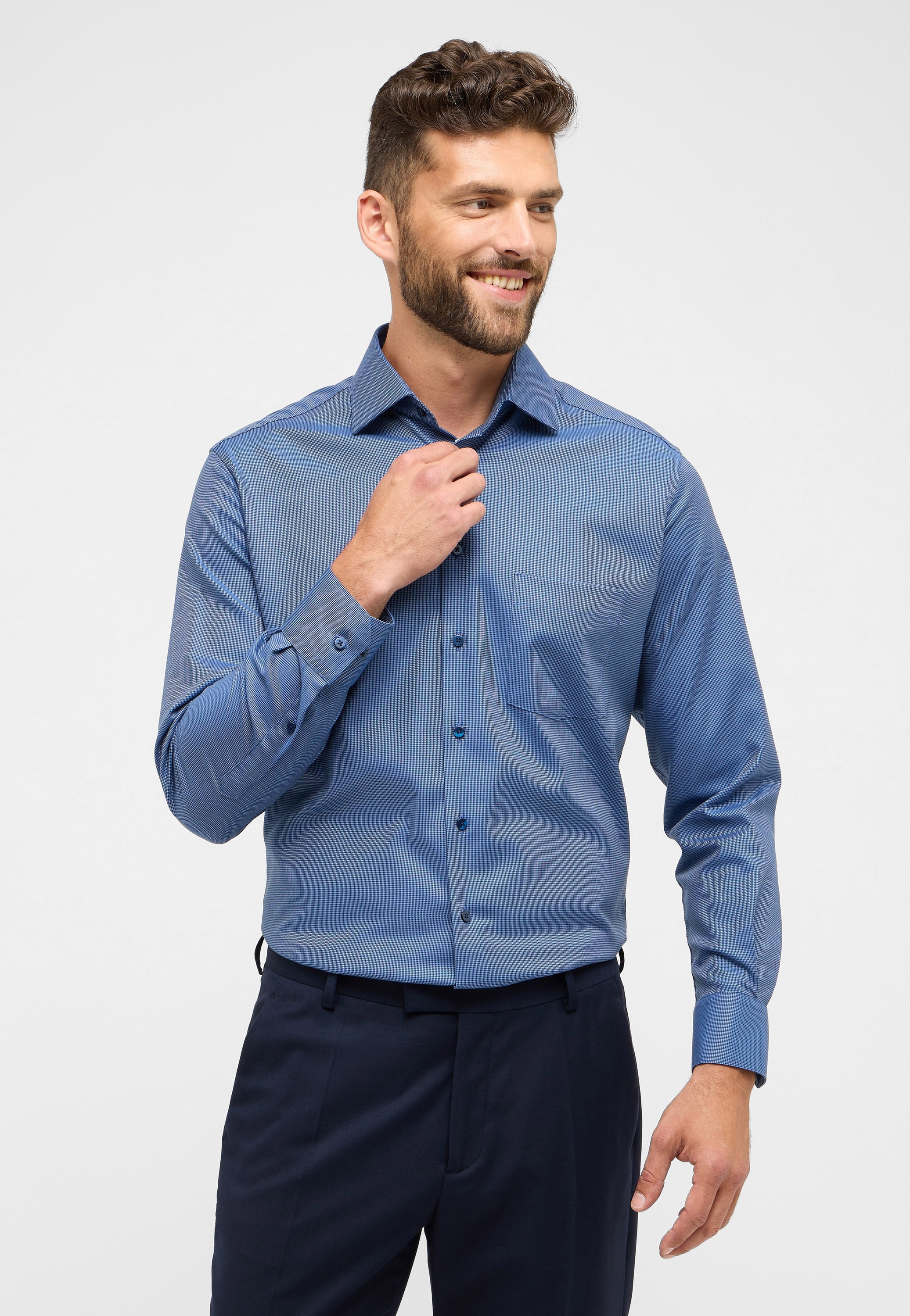 Eterna Langarmhemd "MODERN FIT" NON IRON (bügelfrei) günstig online kaufen