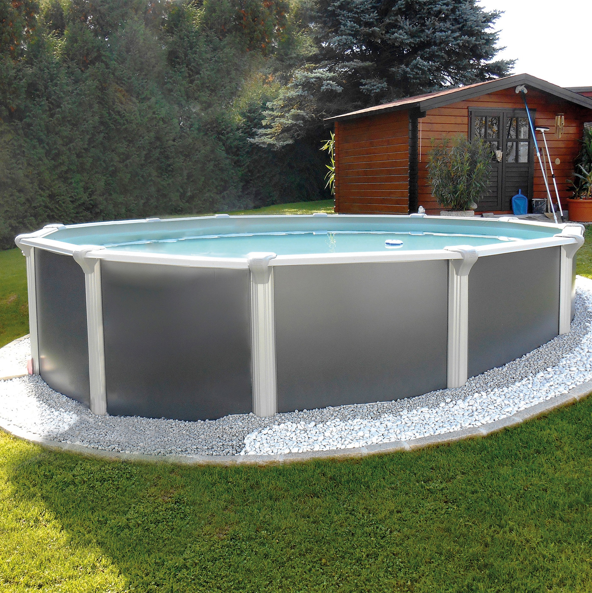 KWAD Rundpool "Steely Supreme Design inkl. Sicherheitsleiter und Zubehör" 1 günstig online kaufen
