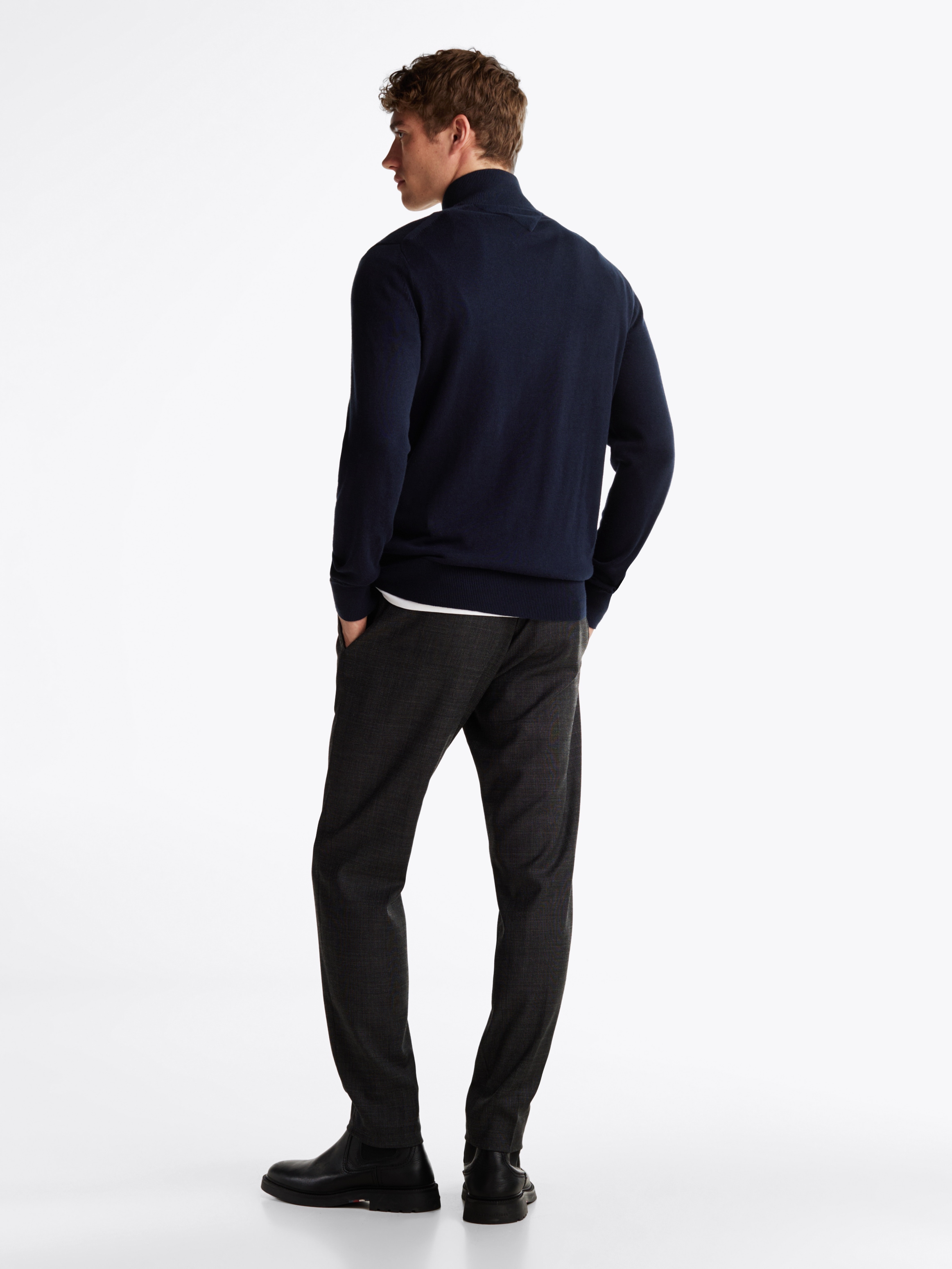 Tommy Hilfiger Troyer »PIMA ORG CTN CASHMERE ZIP MOCK«